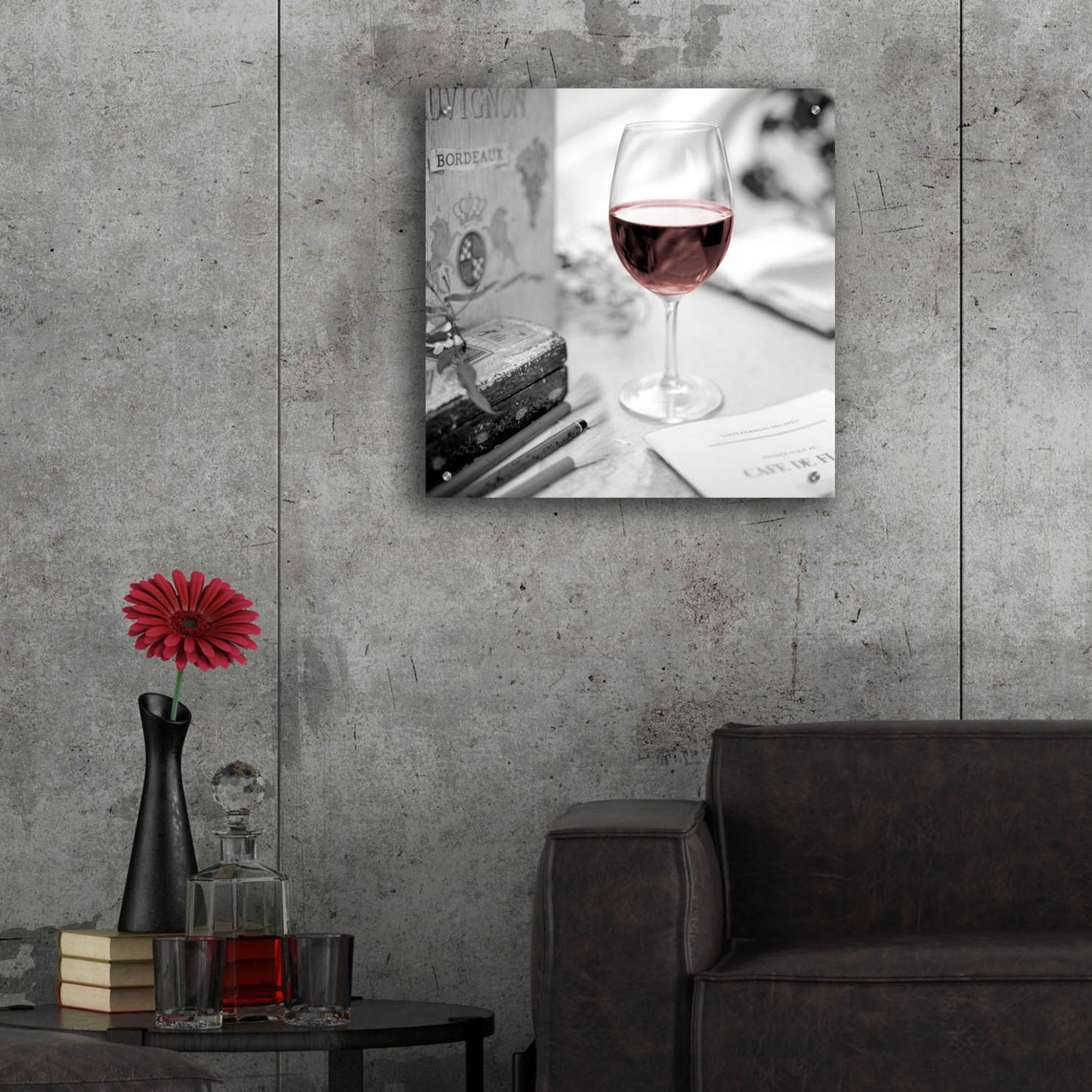 Epic Art 'Vin Rouge' by Alan Blaustein Acrylic Glass Wall Art,24x24