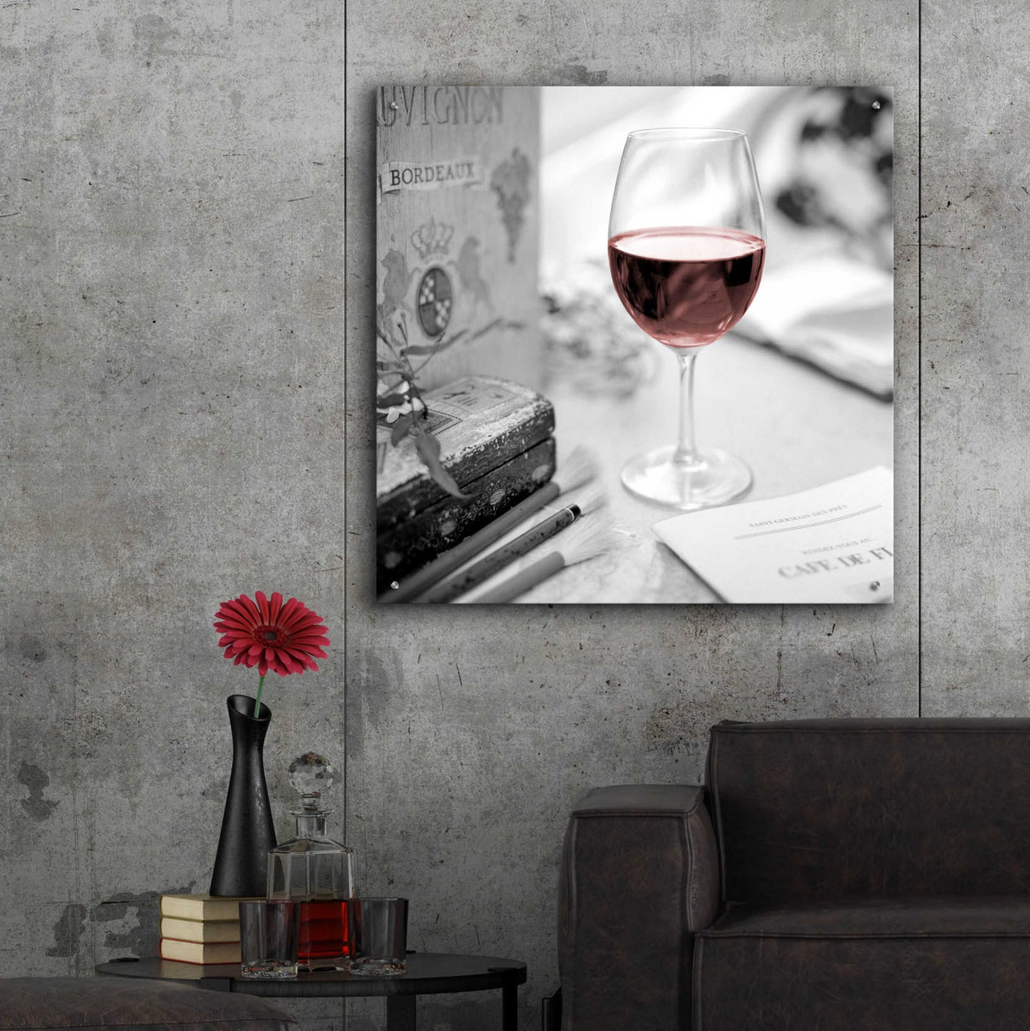 Epic Art 'Vin Rouge' by Alan Blaustein Acrylic Glass Wall Art,36x36