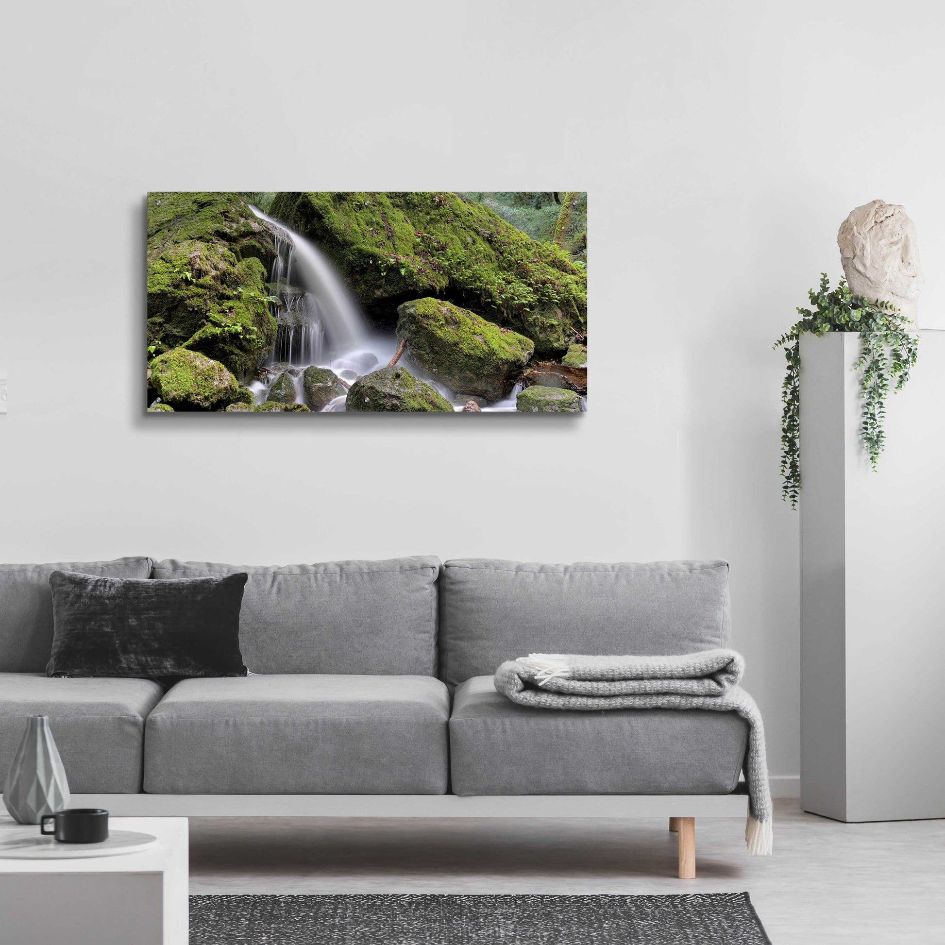 Epic Art 'Canyon Falls No. 13' by Alan Blaustein Acrylic Glass Wall Art,48x24