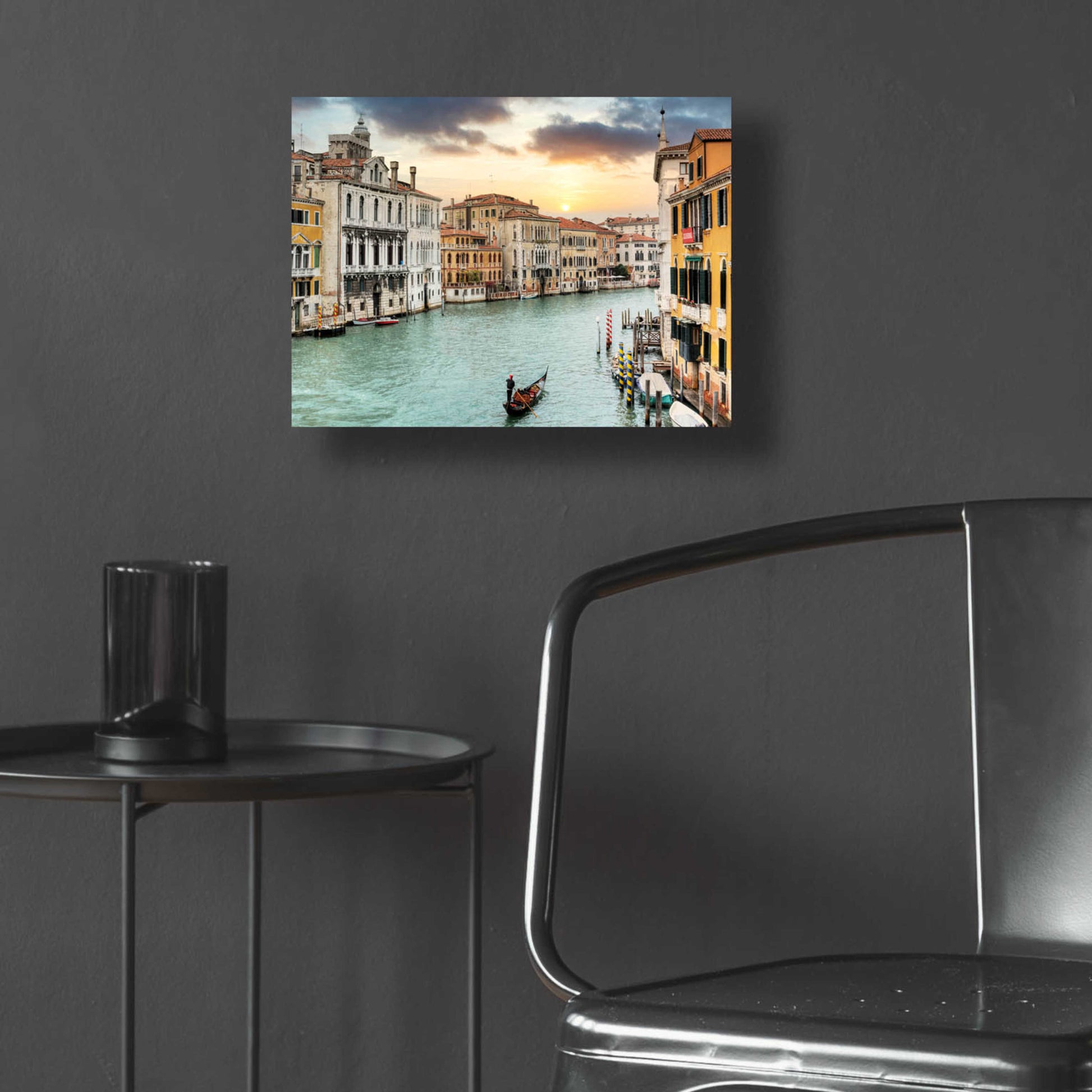 Epic Art 'Gran Canal Vista At Dusk 10' by Alan Blaustein Acrylic Glass Wall Art,16x12