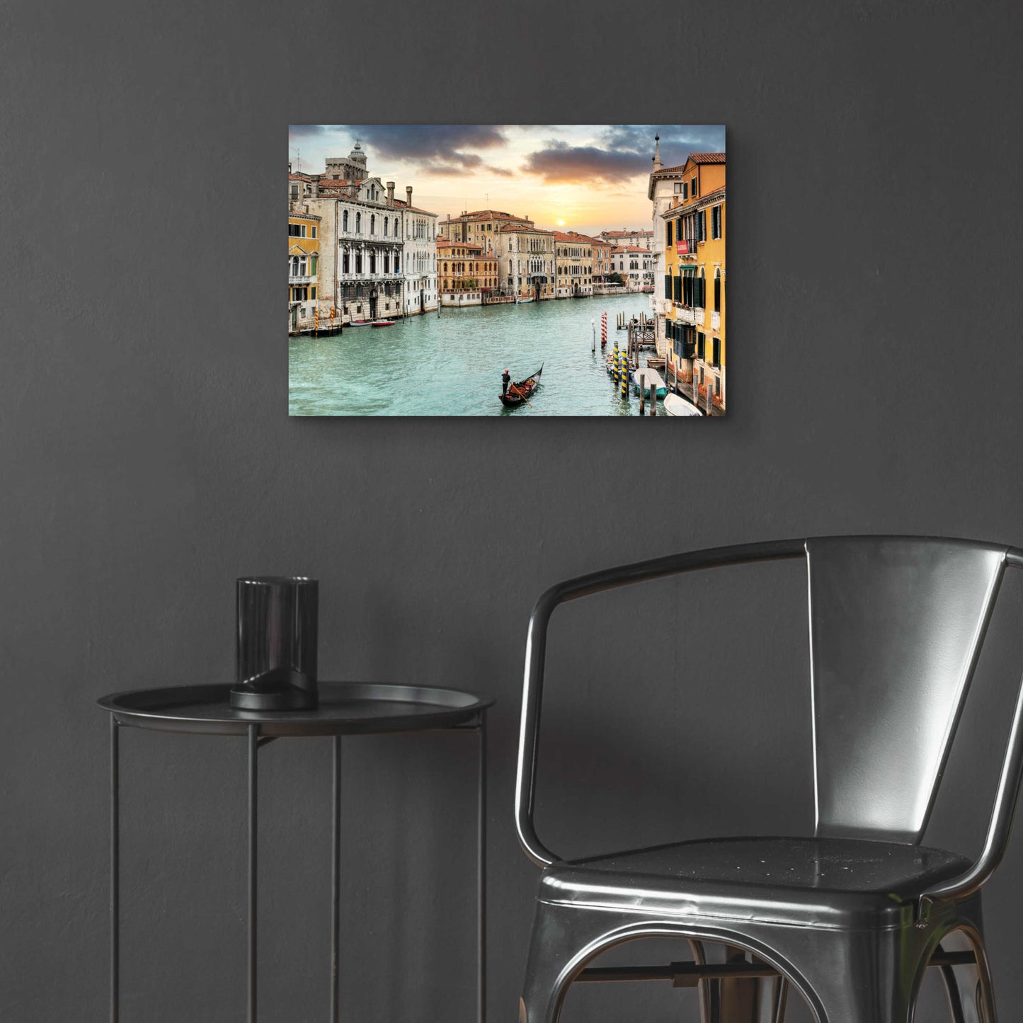 Epic Art 'Gran Canal Vista At Dusk 10' by Alan Blaustein Acrylic Glass Wall Art,24x16