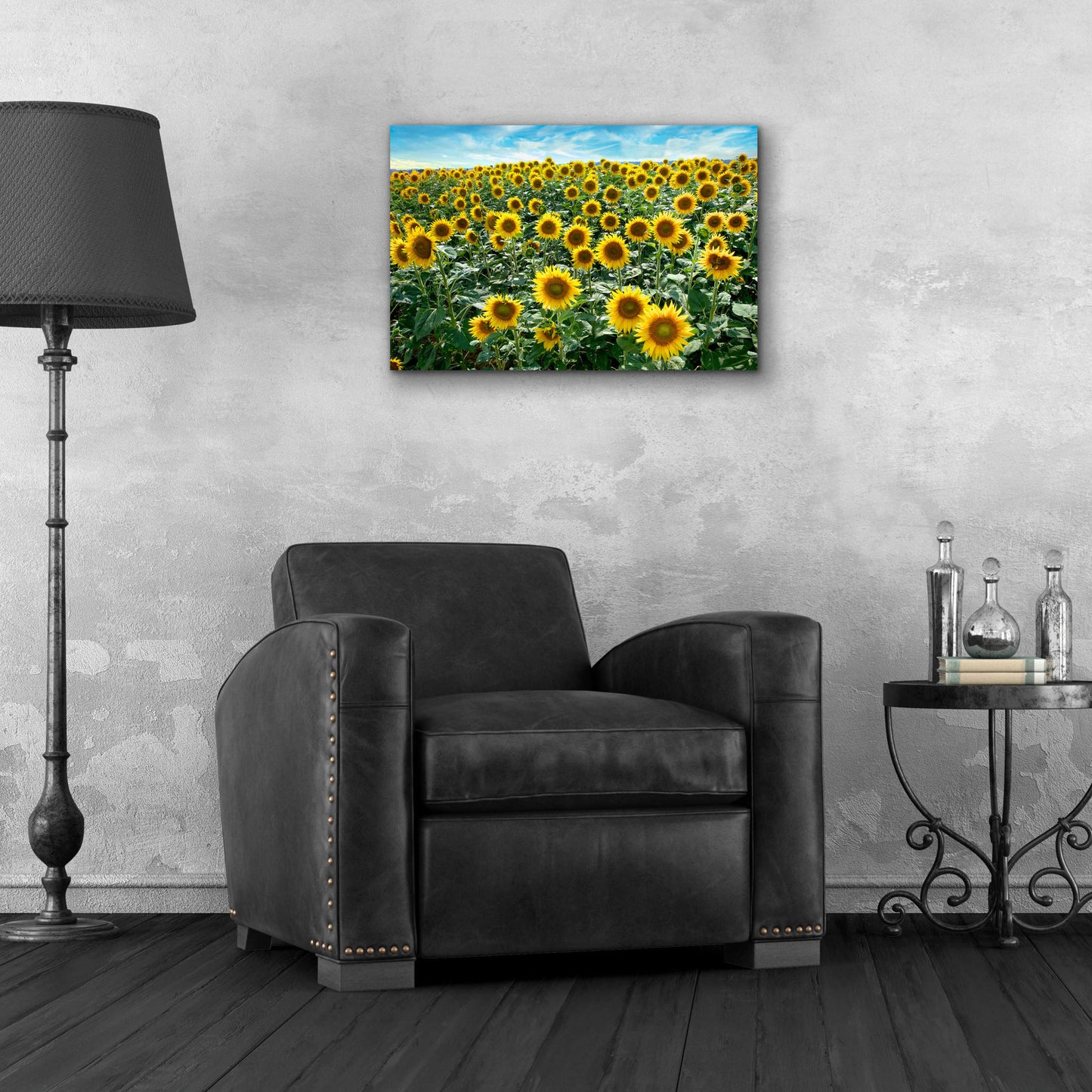 Epic Art 'Cortona Sunflowers 1' by Alan Blaustein Acrylic Glass Wall Art,24x16