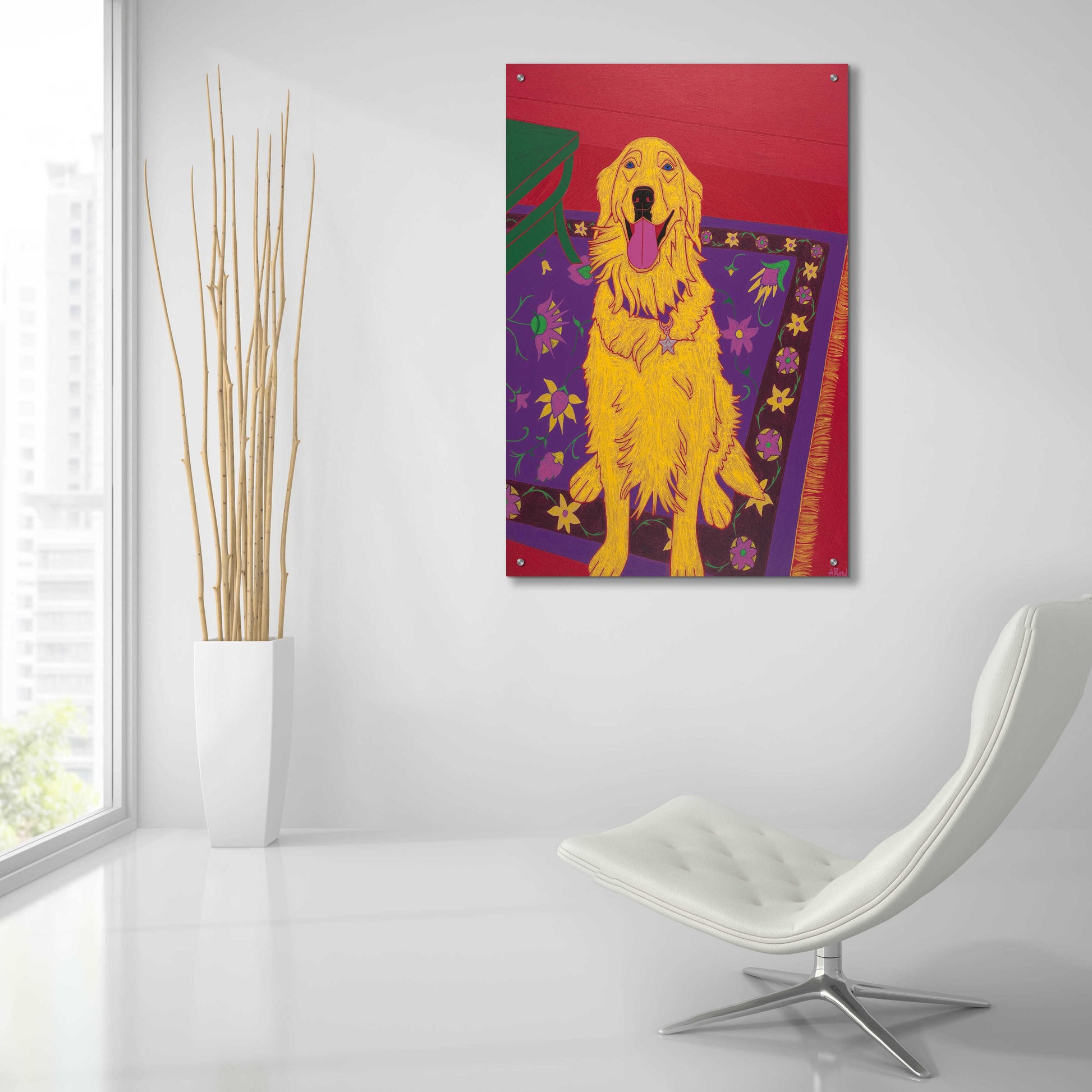 Epic Art 'Bon Vivant' by Angela Bond Acrylic Glass Wall Art,24x36