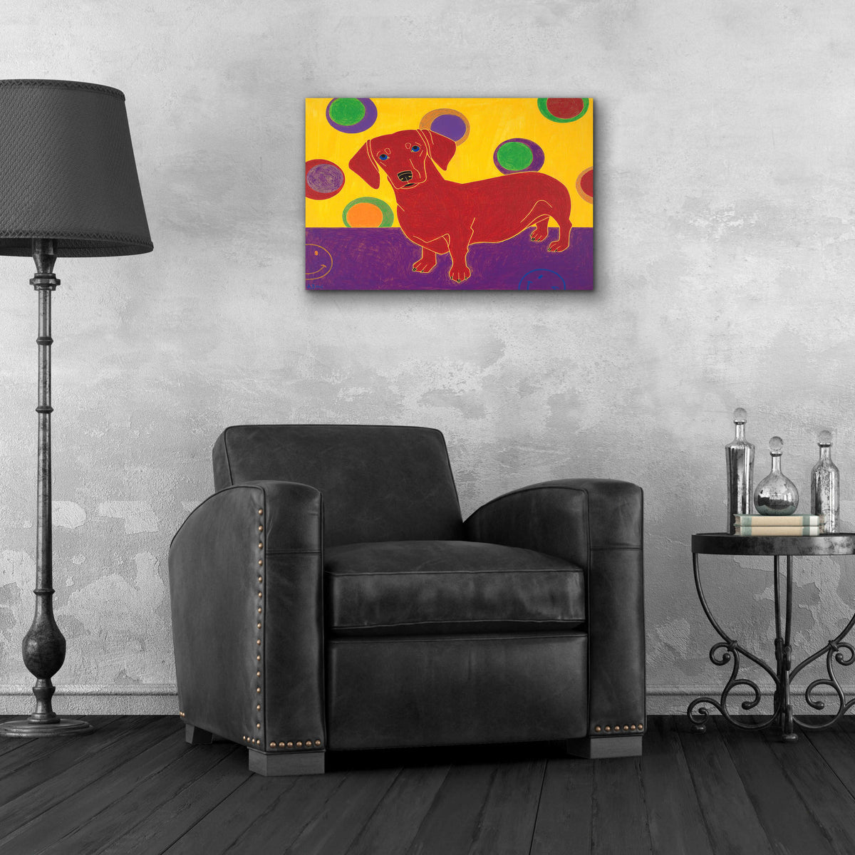 Epic Art 'Foot Long Fun III' by Angela Bond Acrylic Glass Wall Art,24x16