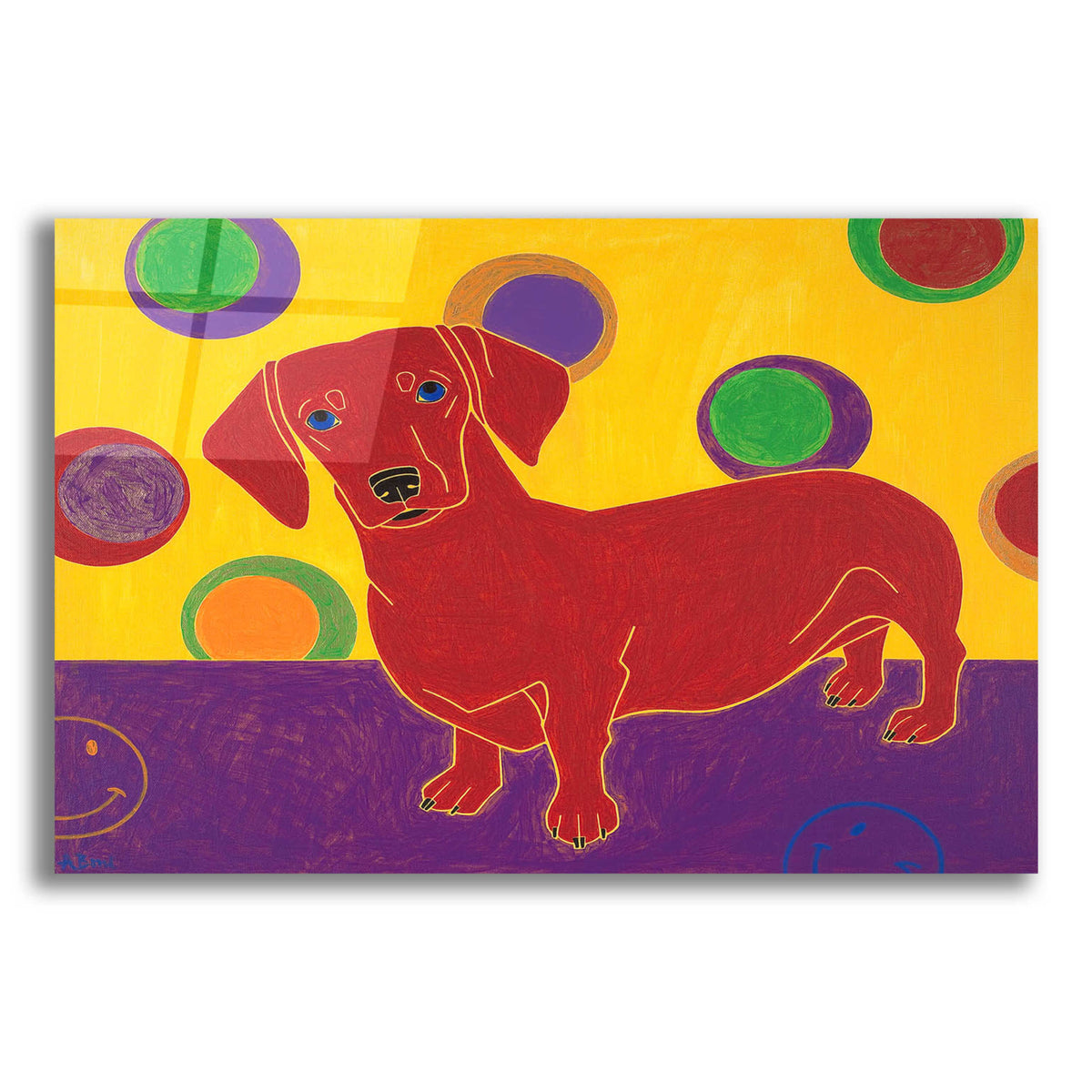 Epic Art 'Foot Long Fun III' by Angela Bond Acrylic Glass Wall Art