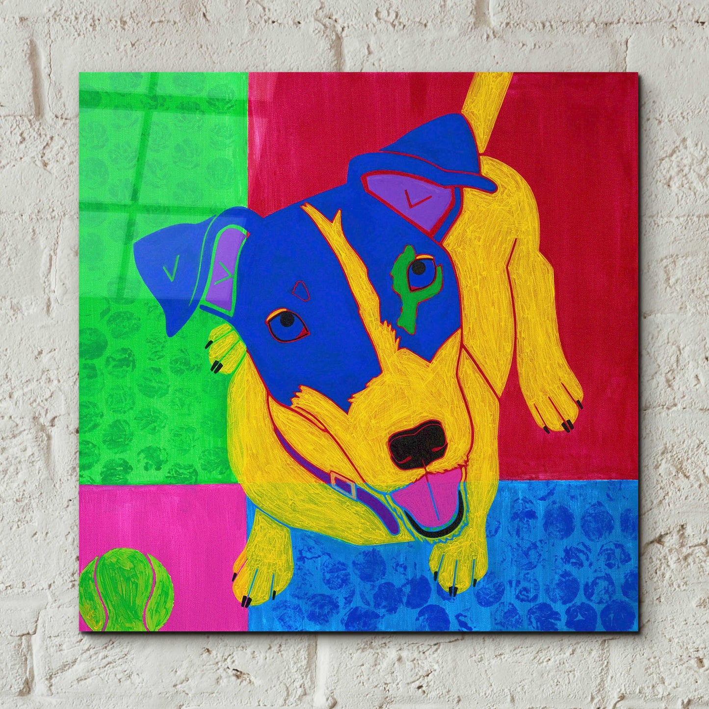 Epic Art 'Just Jack' by Angela Bond Acrylic Glass Wall Art,12x12