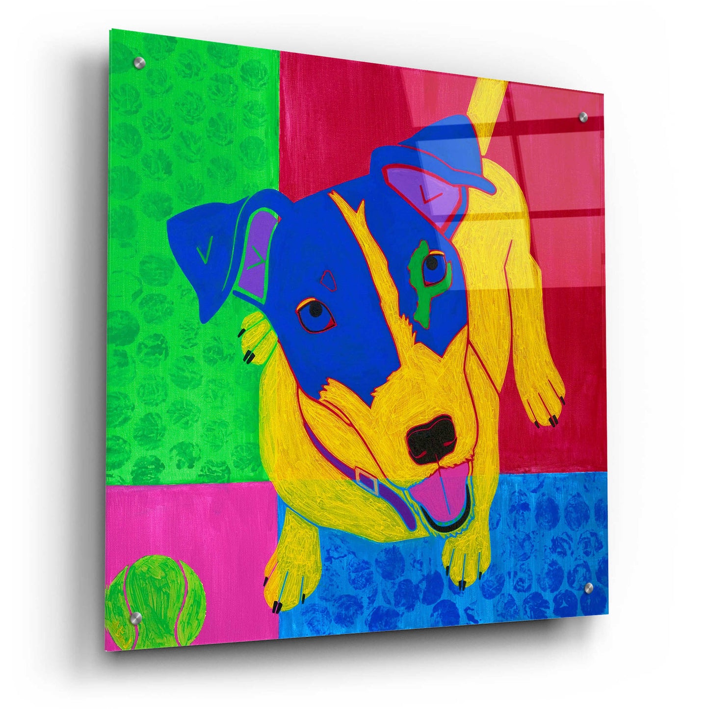 Epic Art 'Just Jack' by Angela Bond Acrylic Glass Wall Art,24x24