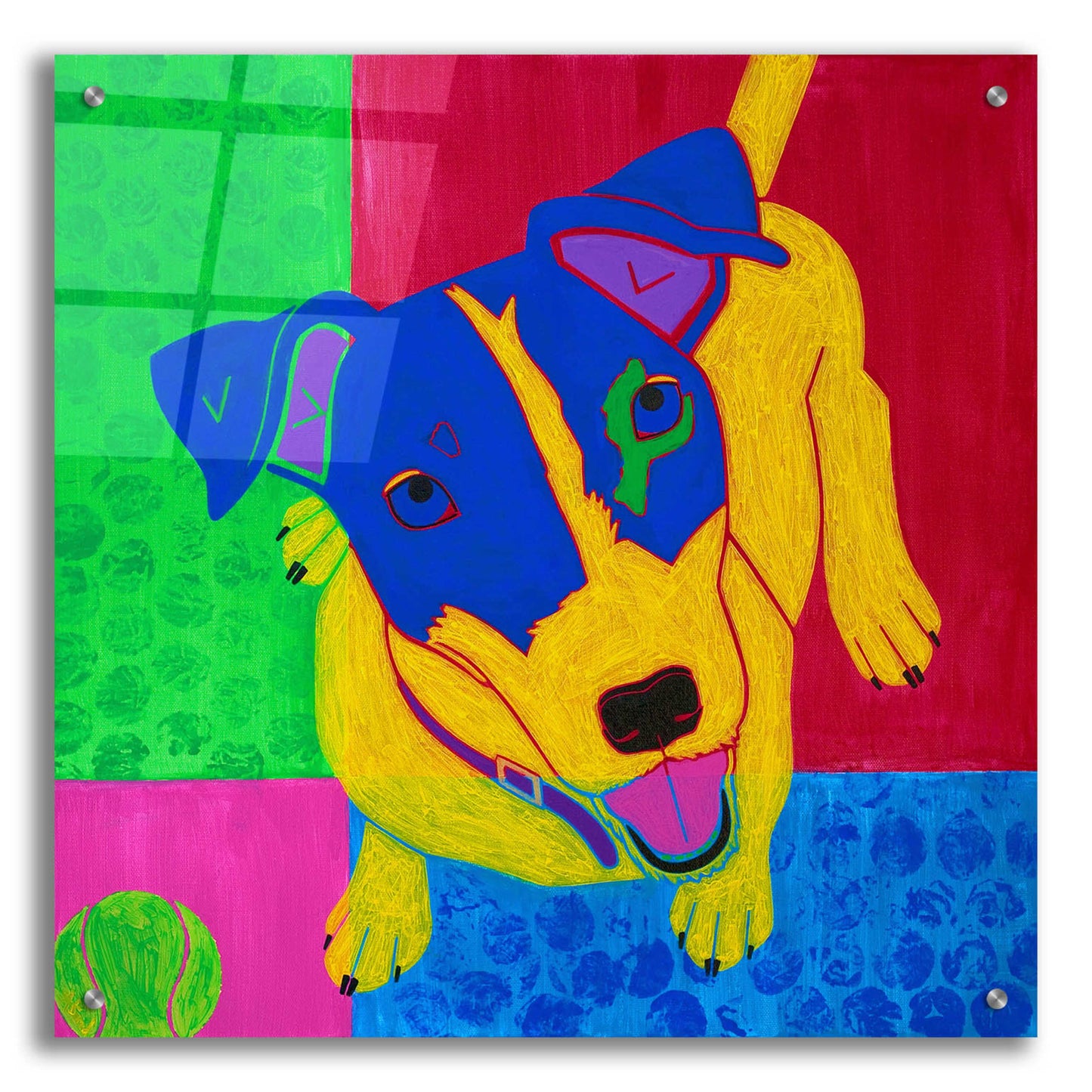 Epic Art 'Just Jack' by Angela Bond Acrylic Glass Wall Art,24x24