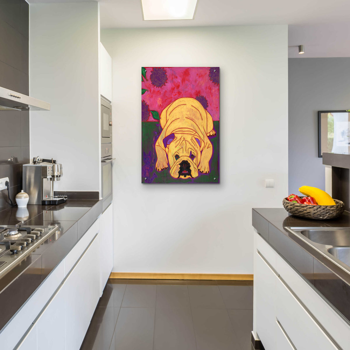 Epic Art 'Lounge Lizard' by Angela Bond Acrylic Glass Wall Art,24x36