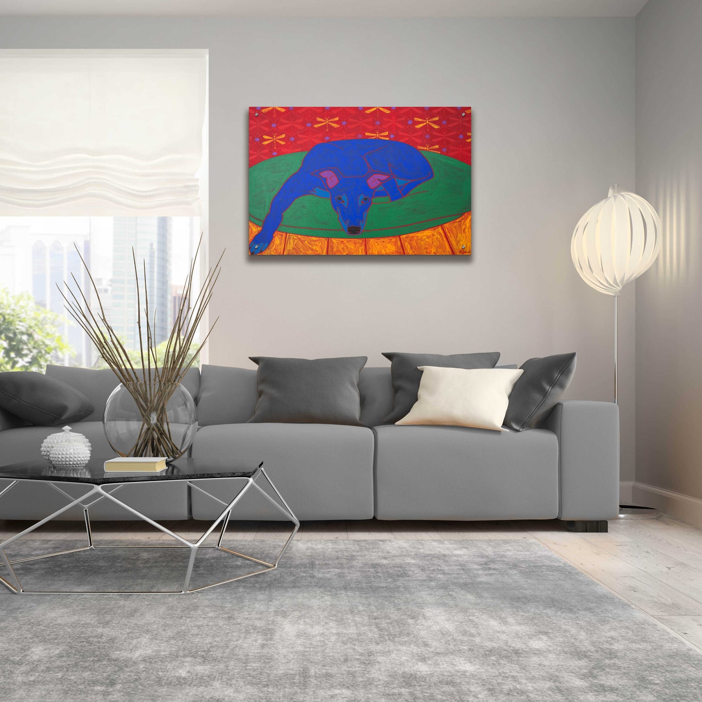 Epic Art 'Runner in Repose' by Angela Bond Acrylic Glass Wall Art,36x24