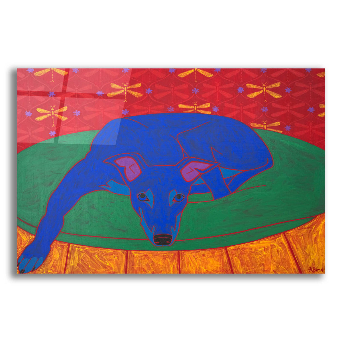 Epic Art 'Runner in Repose' by Angela Bond Acrylic Glass Wall Art
