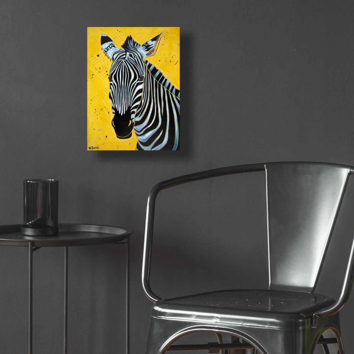 Epic Art 'Zebra' by Angela Bond Acrylic Glass Wall Art,12x16