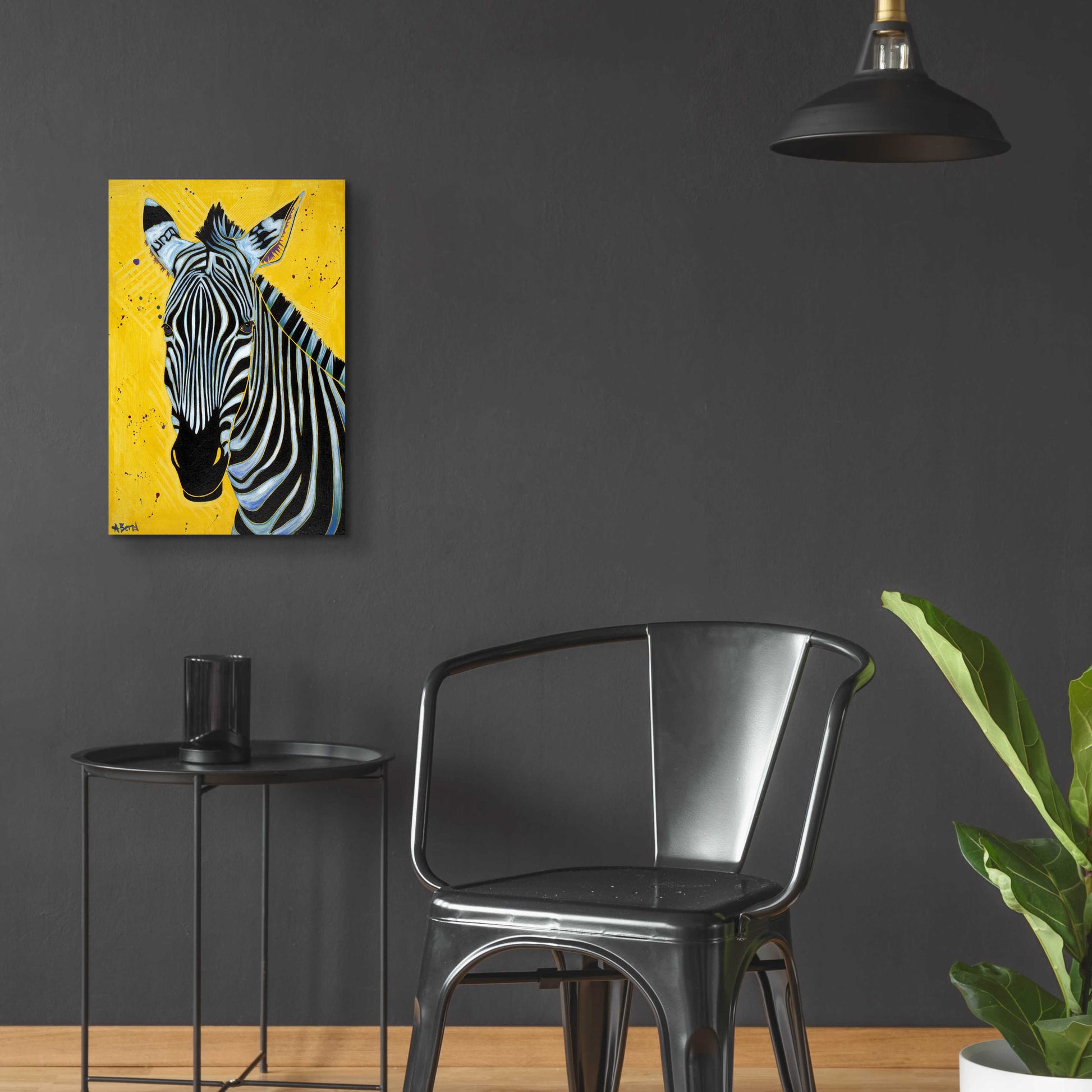 Epic Art 'Zebra' by Angela Bond Acrylic Glass Wall Art,16x24