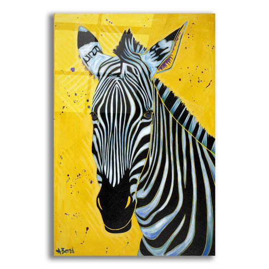Epic Art 'Zebra' by Angela Bond Acrylic Glass Wall Art