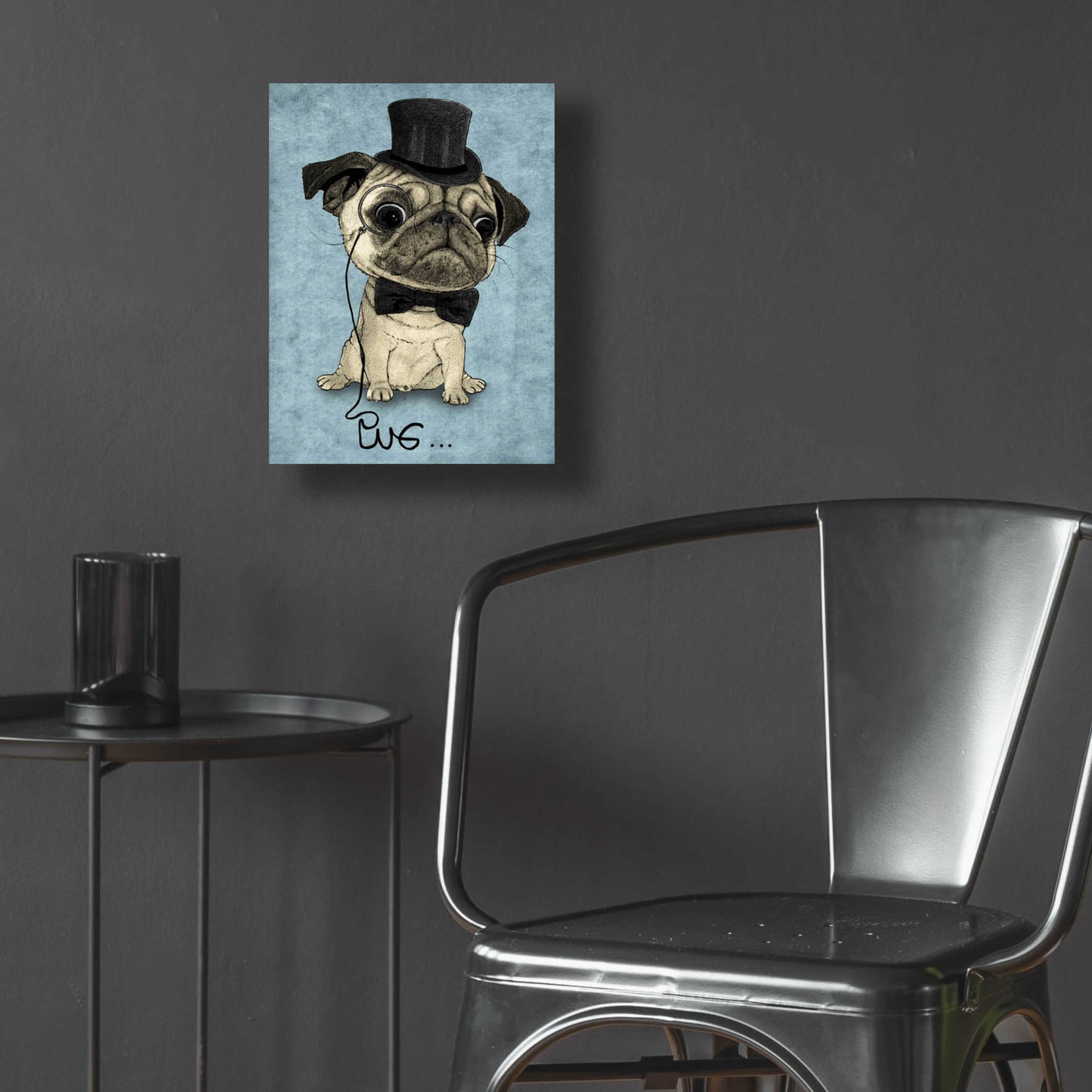 Epic Art 'Gentle Pug' by Barruf Acrylic Glass Wall Art,12x16