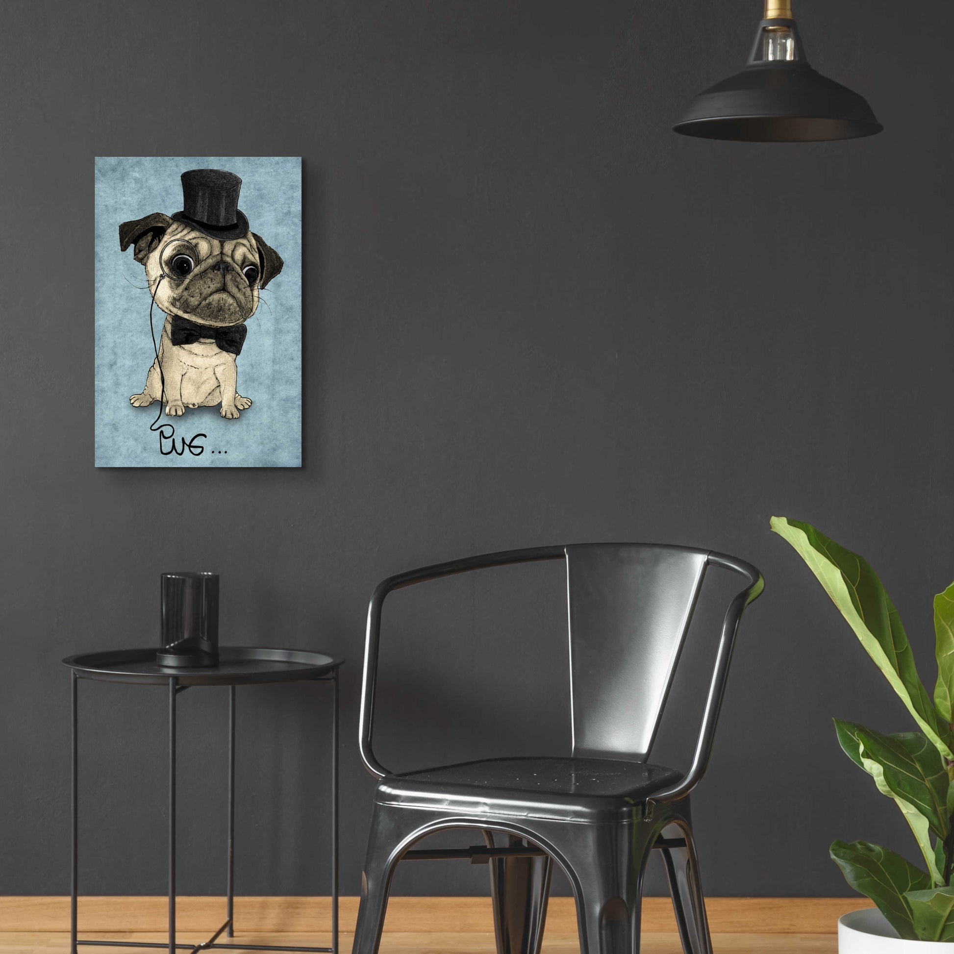 Epic Art 'Gentle Pug' by Barruf Acrylic Glass Wall Art,16x24