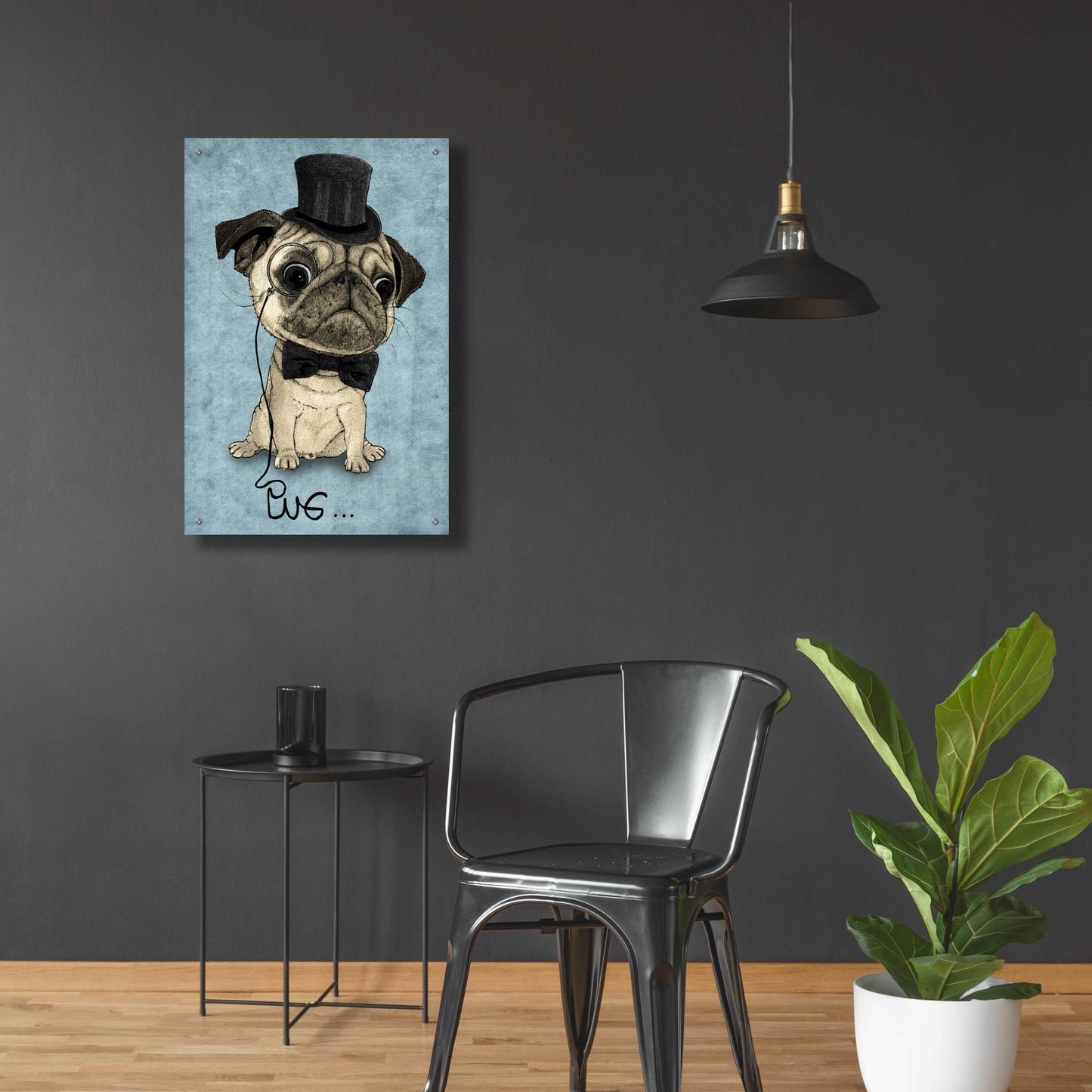 Epic Art 'Gentle Pug' by Barruf Acrylic Glass Wall Art,24x36