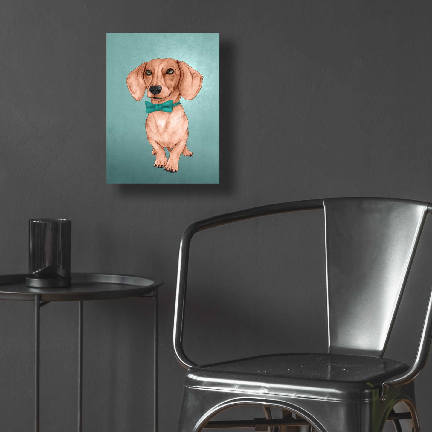 Epic Art 'The Wiener Dog' by Barruf Acrylic Glass Wall Art,12x16