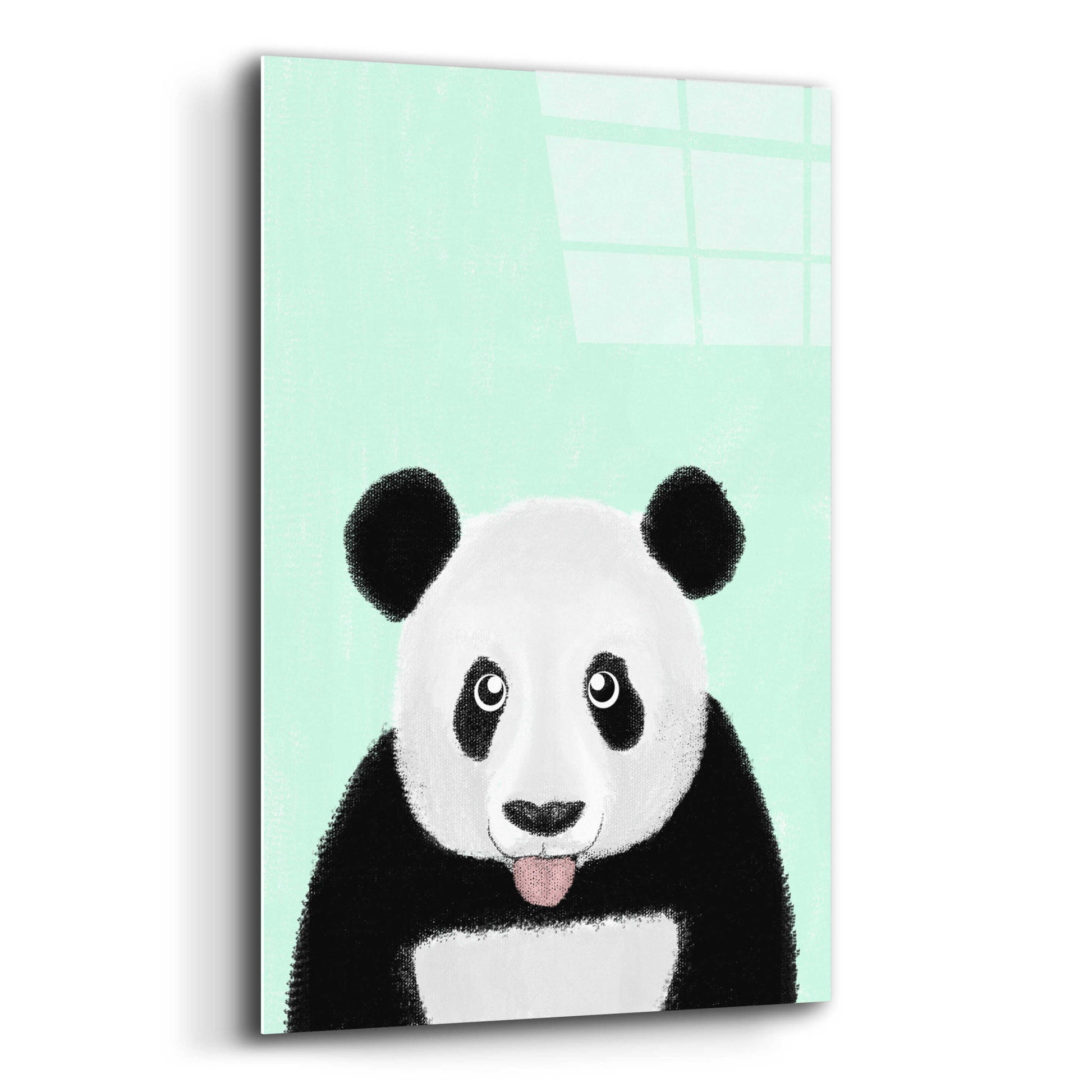 Epic Art 'Cute Panda' by Barruf Acrylic Glass Wall Art,12x16