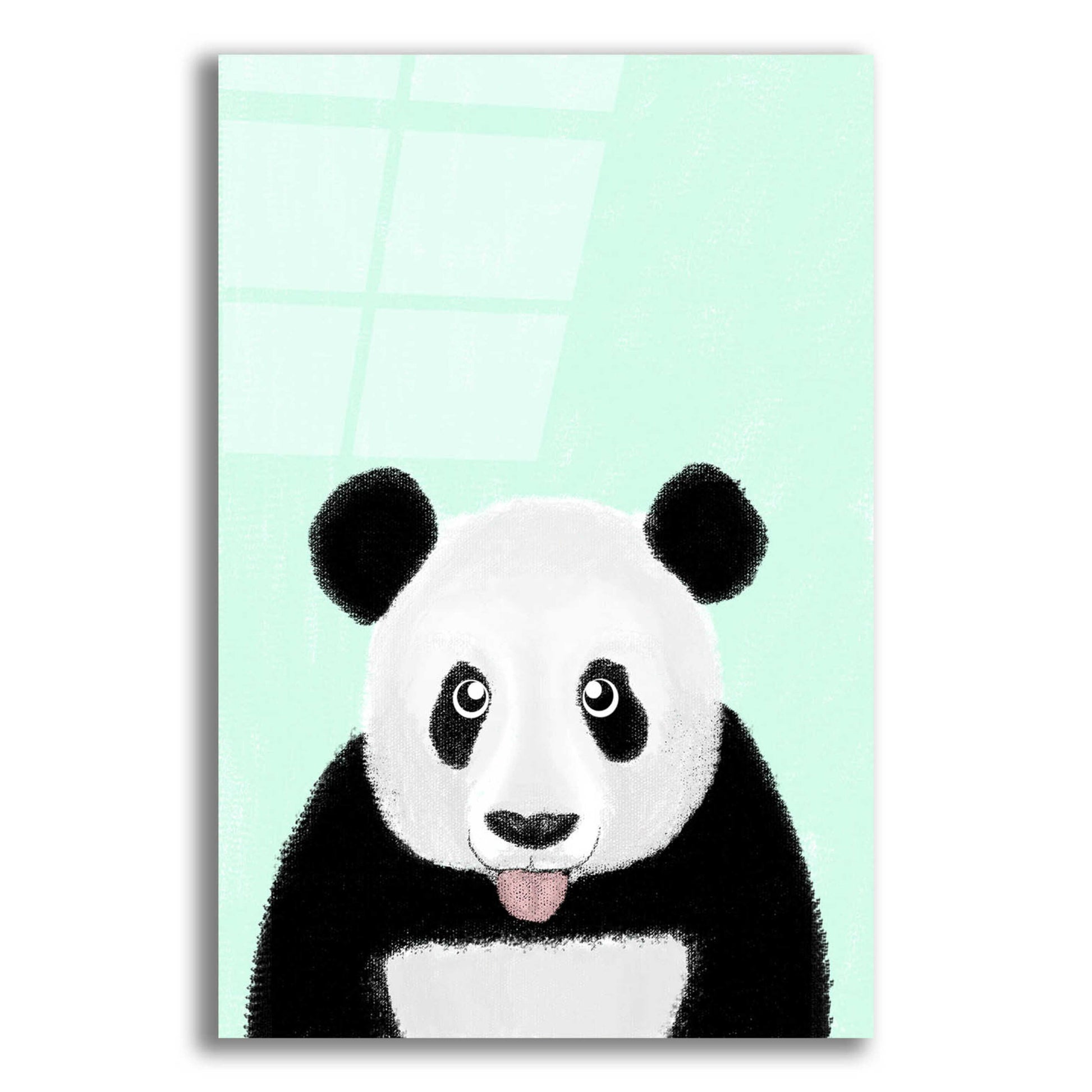 Epic Art 'Cute Panda' by Barruf Acrylic Glass Wall Art,12x16