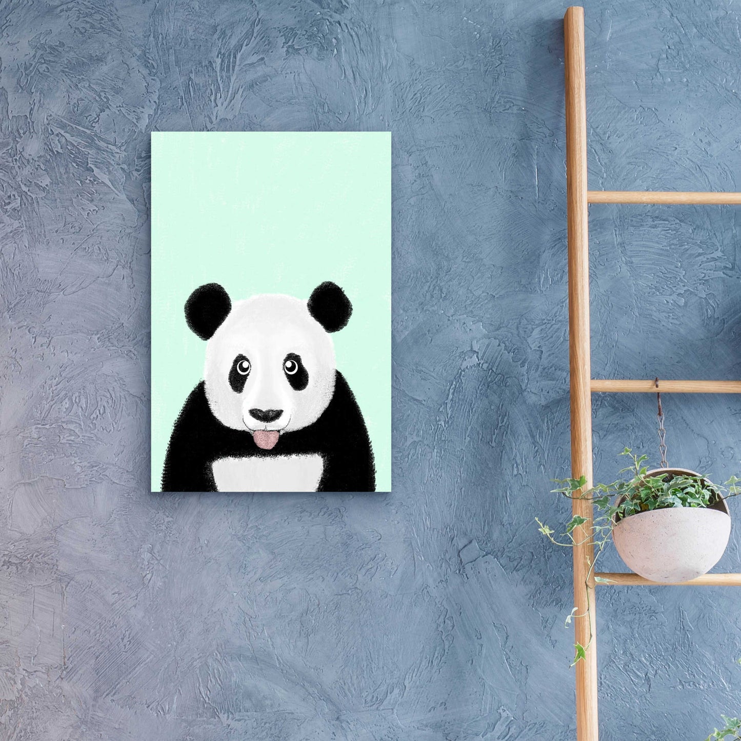 Epic Art 'Cute Panda' by Barruf Acrylic Glass Wall Art,16x24