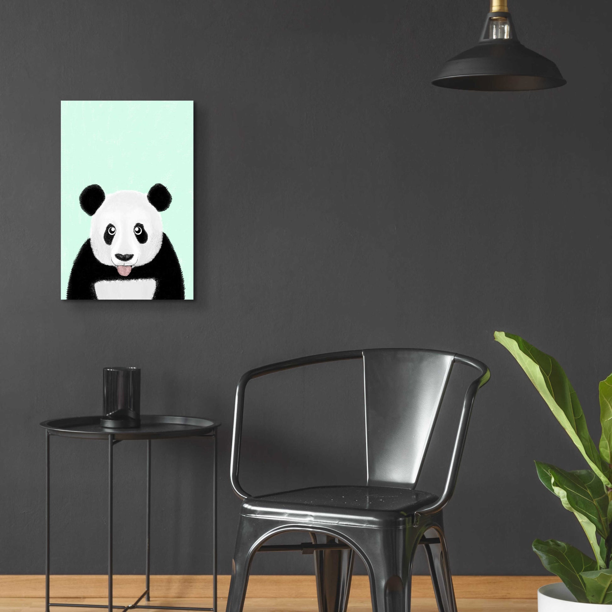 Epic Art 'Cute Panda' by Barruf Acrylic Glass Wall Art,16x24