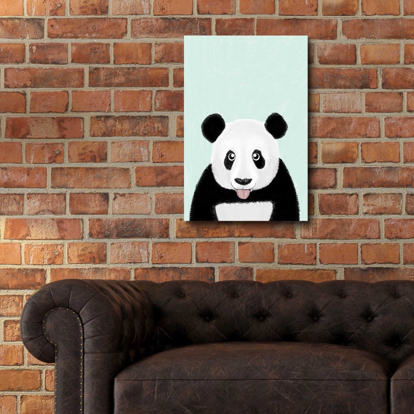 Epic Art 'Cute Panda' by Barruf Acrylic Glass Wall Art,16x24