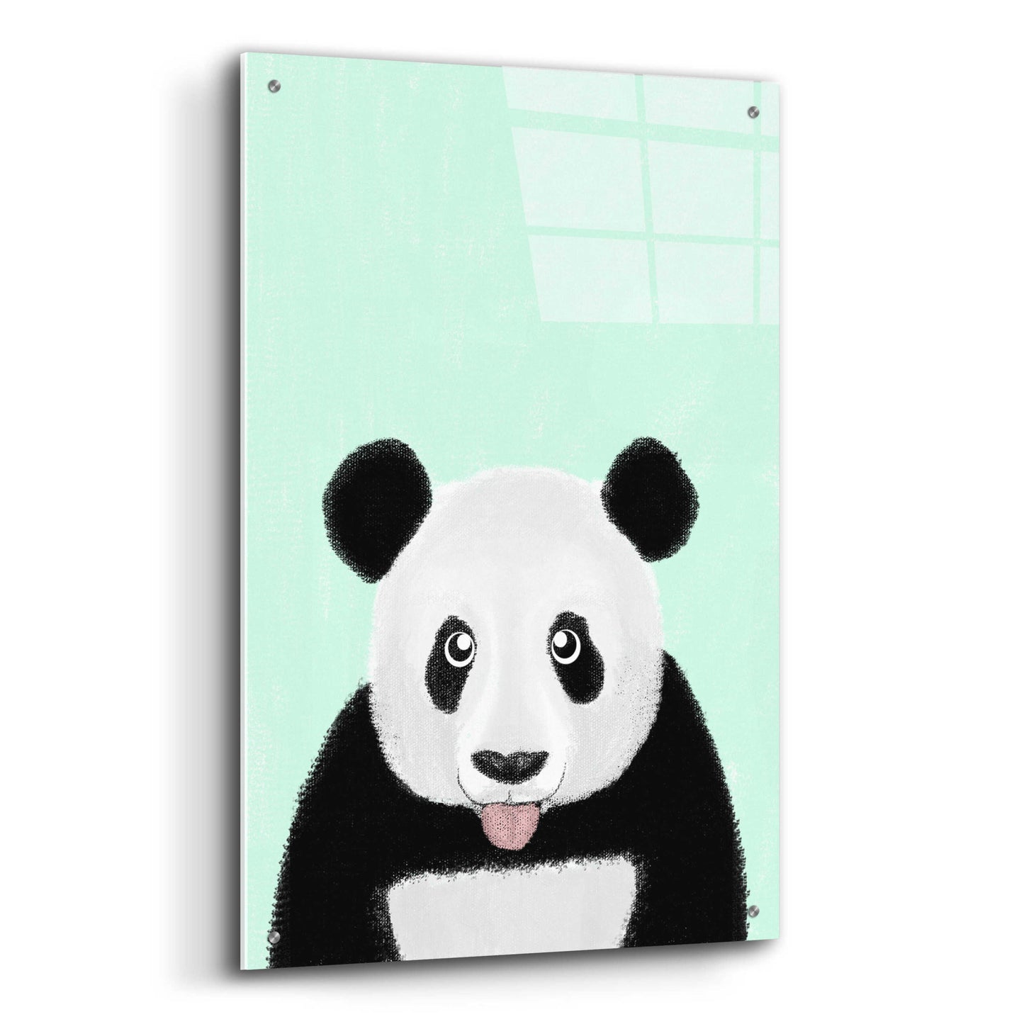 Epic Art 'Cute Panda' by Barruf Acrylic Glass Wall Art,24x36