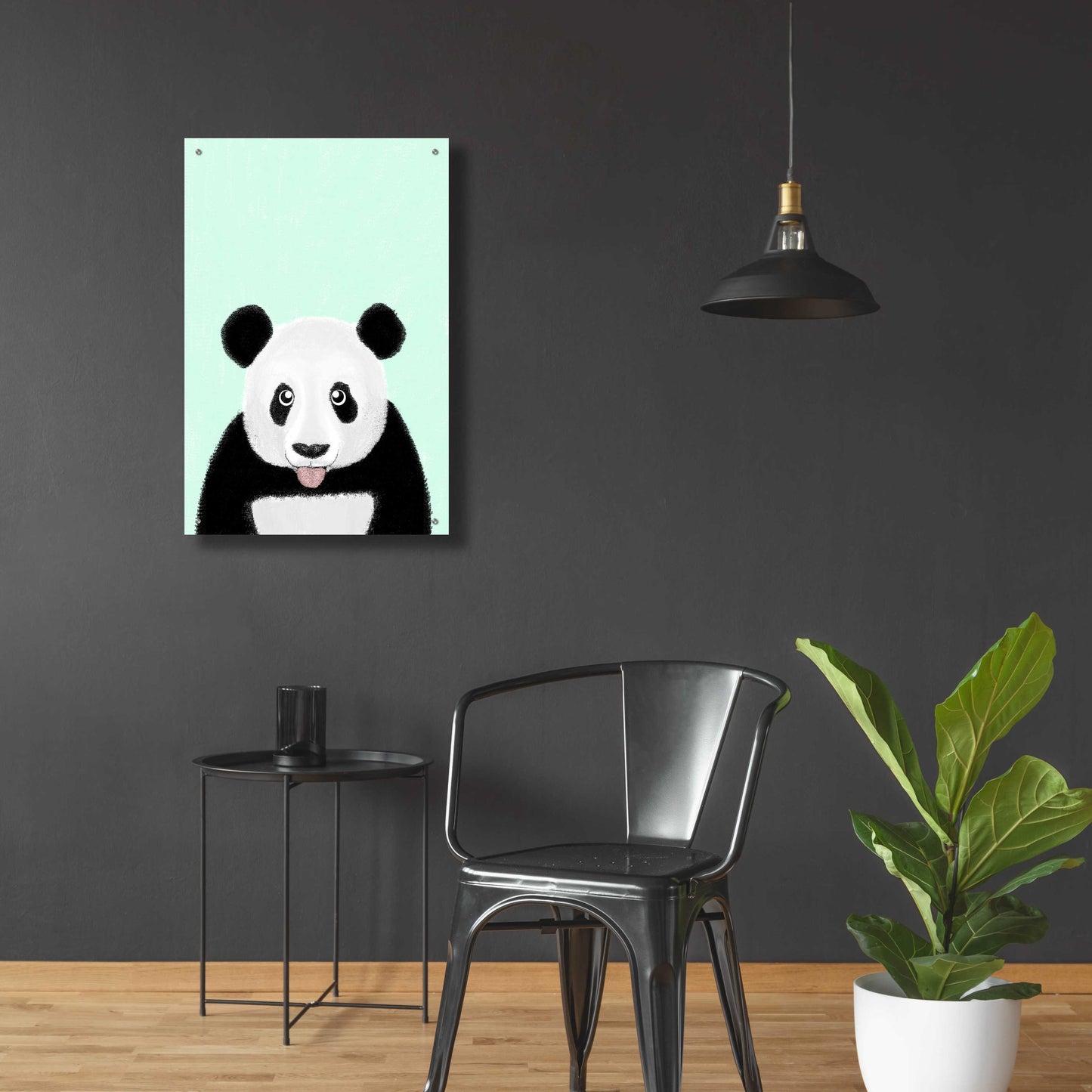 Epic Art 'Cute Panda' by Barruf Acrylic Glass Wall Art,24x36