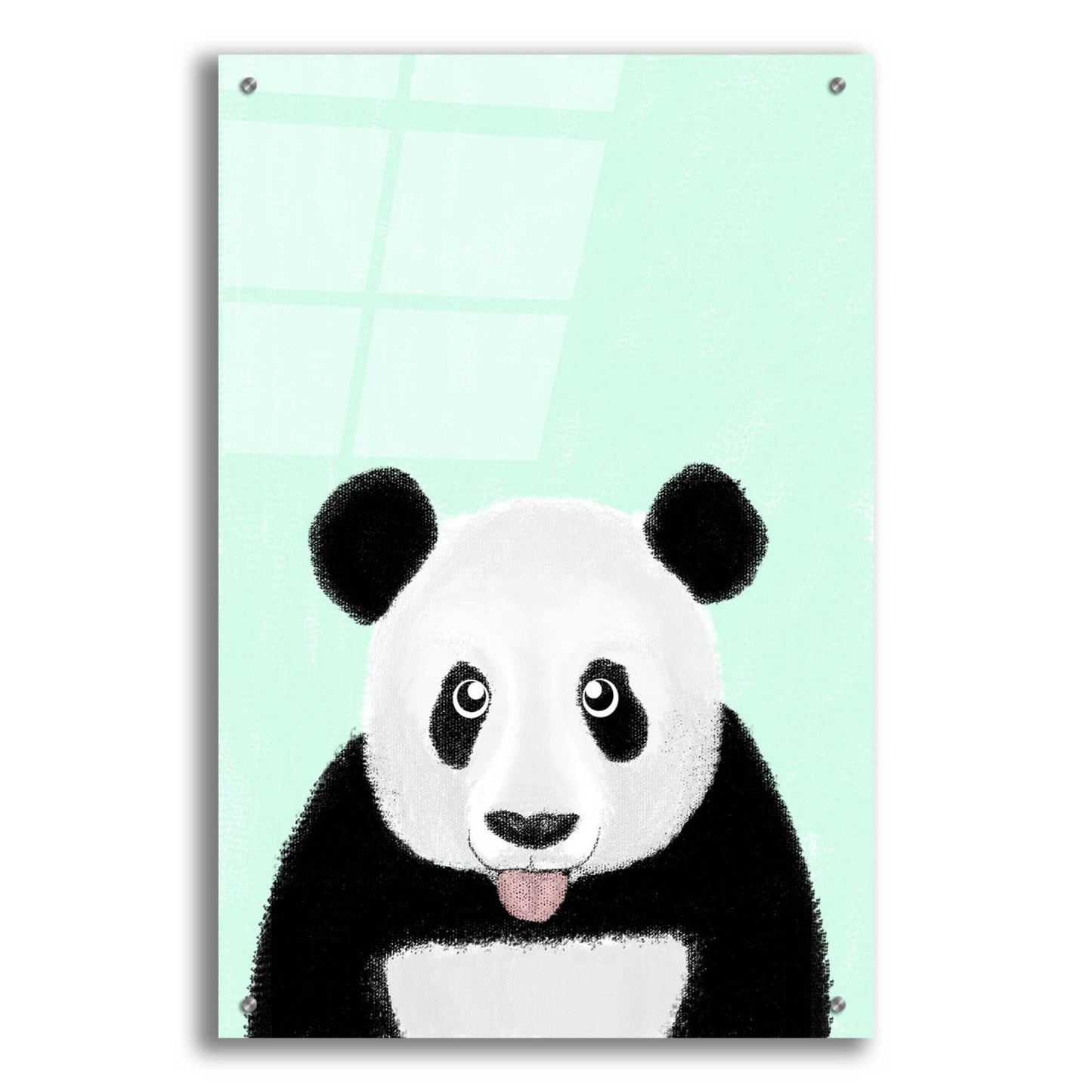 Epic Art 'Cute Panda' by Barruf Acrylic Glass Wall Art,24x36