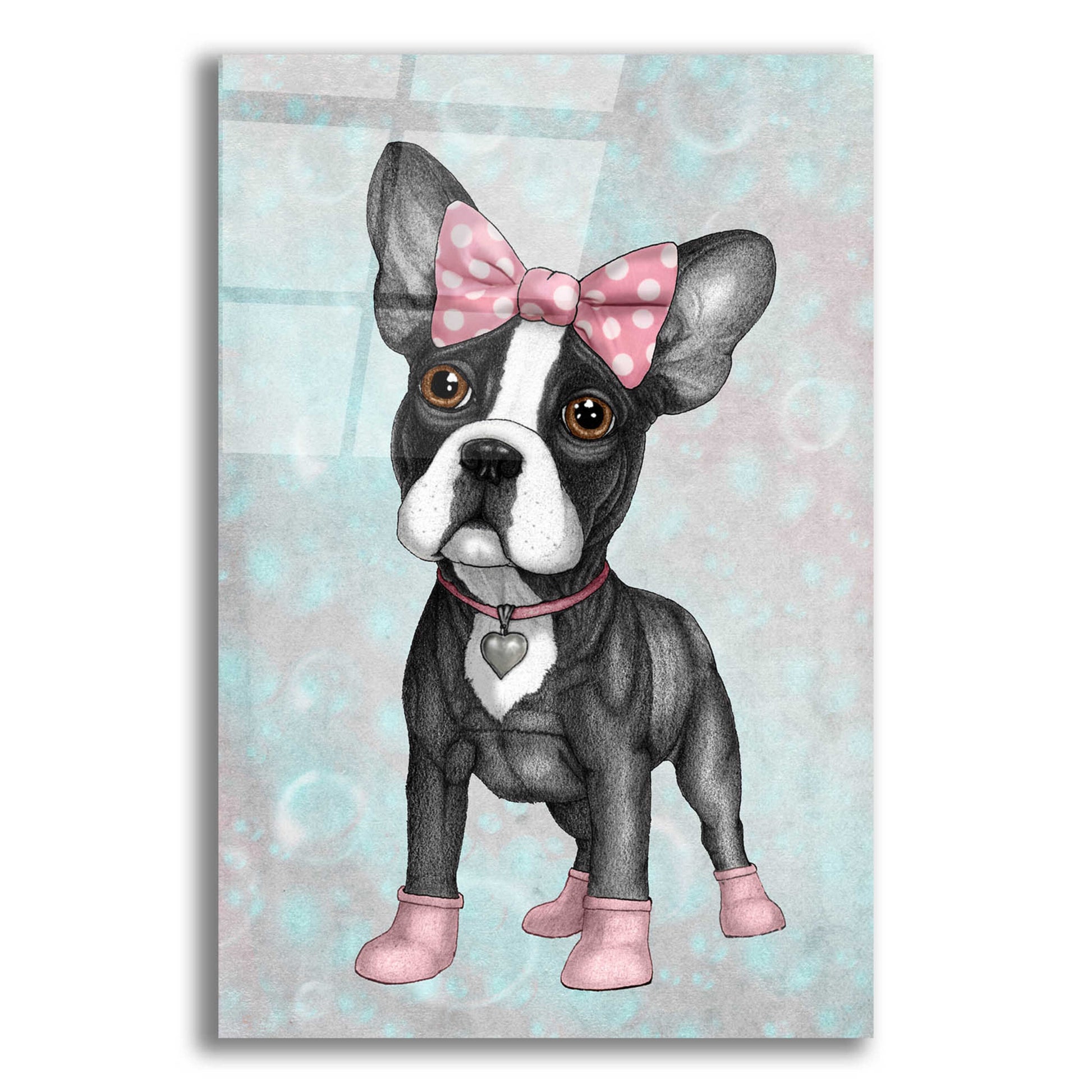 Epic Art 'Sweet Frenchie' by Barruf Acrylic Glass Wall Art,12x16