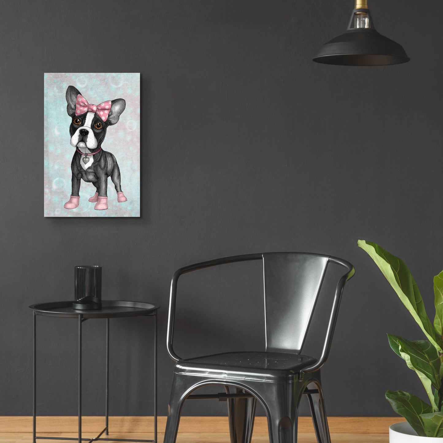 Epic Art 'Sweet Frenchie' by Barruf Acrylic Glass Wall Art,16x24