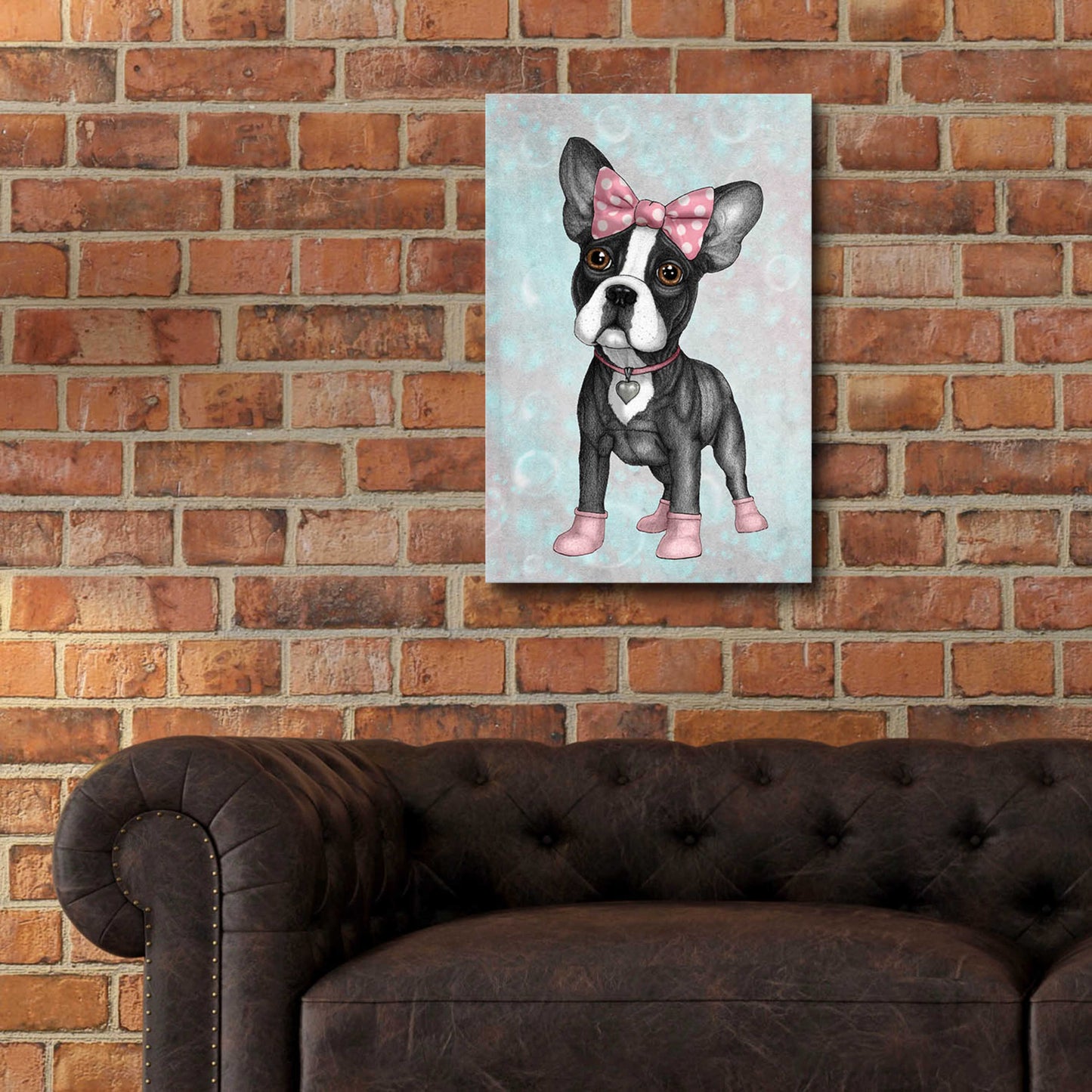 Epic Art 'Sweet Frenchie' by Barruf Acrylic Glass Wall Art,16x24