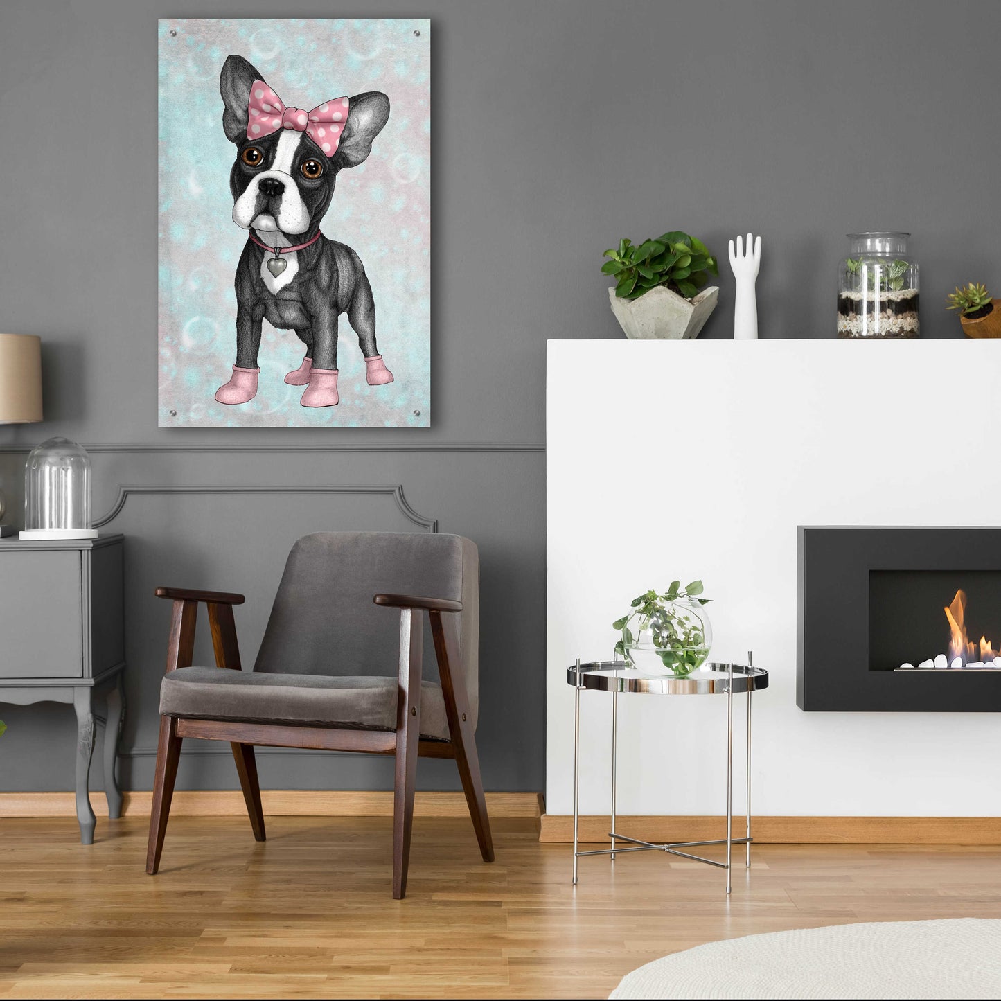 Epic Art 'Sweet Frenchie' by Barruf Acrylic Glass Wall Art,24x36