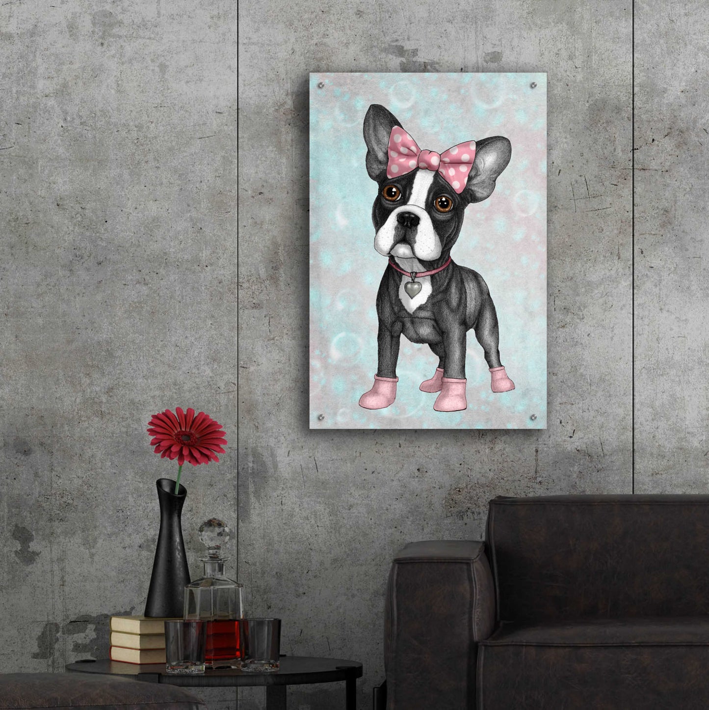 Epic Art 'Sweet Frenchie' by Barruf Acrylic Glass Wall Art,24x36