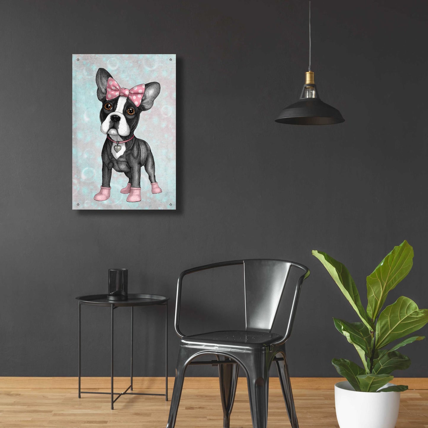 Epic Art 'Sweet Frenchie' by Barruf Acrylic Glass Wall Art,24x36