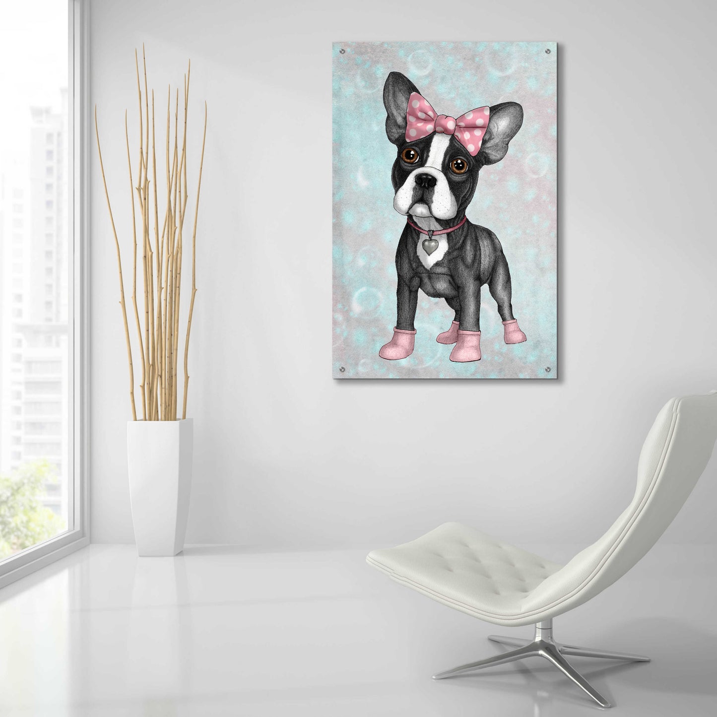 Epic Art 'Sweet Frenchie' by Barruf Acrylic Glass Wall Art,24x36