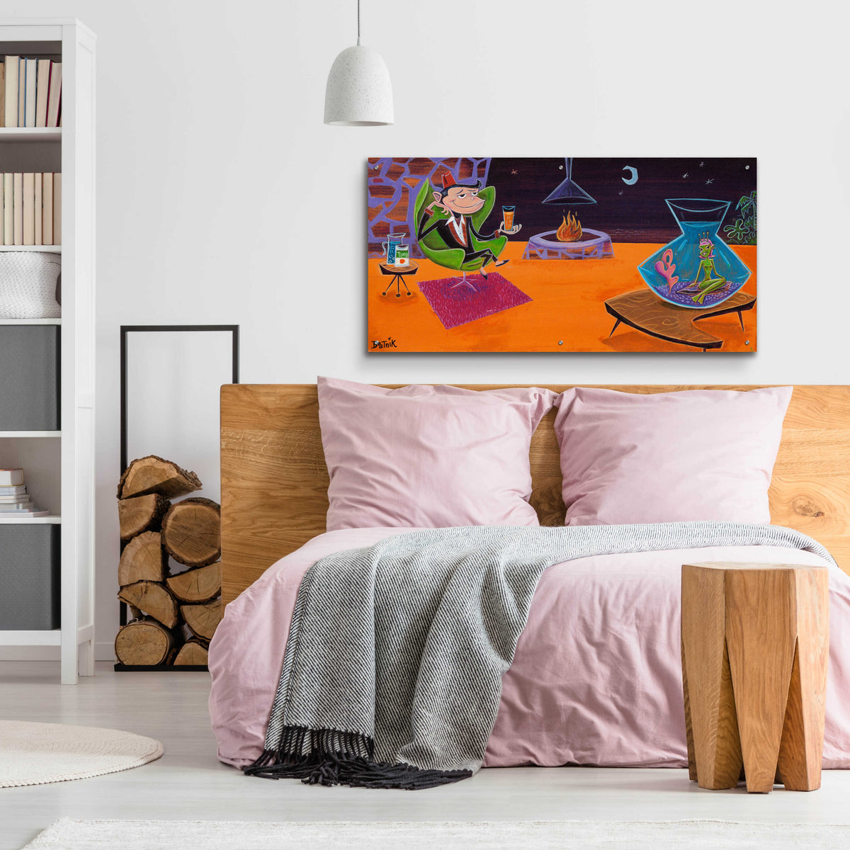 Epic Art 'Sea Monkey' by Beatnik Acrylic Glass Wall Art,48x24