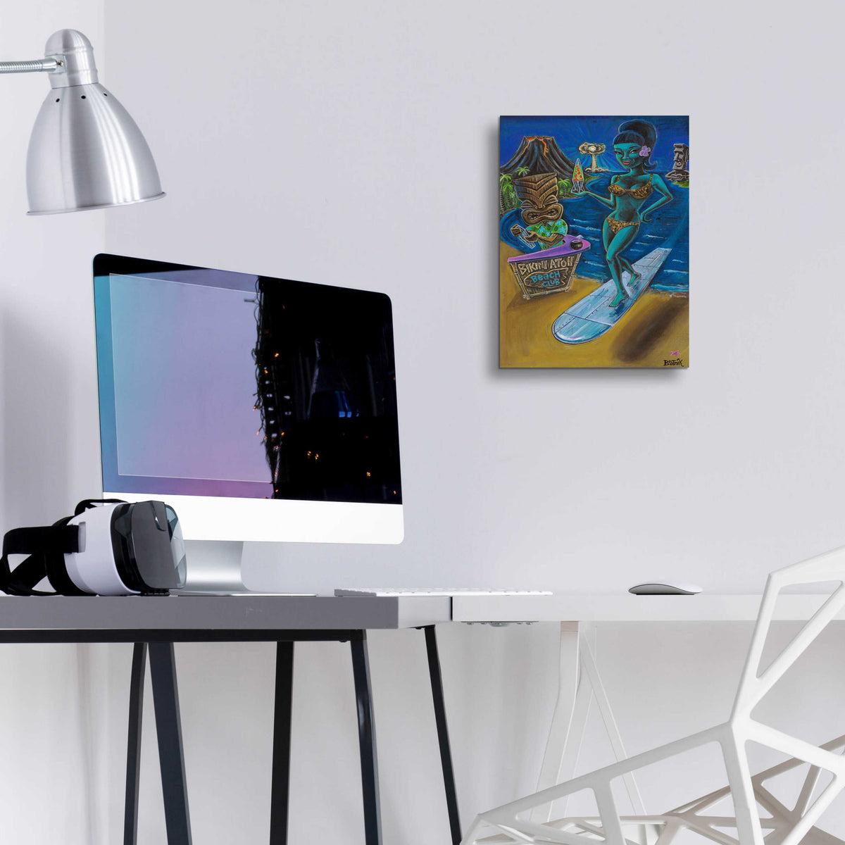 She's the Bomb by Beatnik - 12x16 acrylic wall art in a room