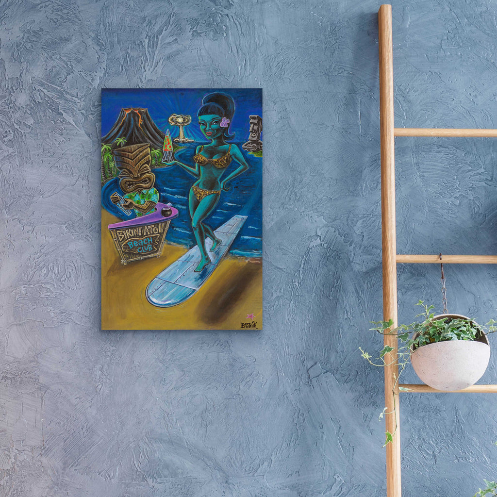 She's the Bomb by Beatnik - 16x24 acrylic wall art in a room