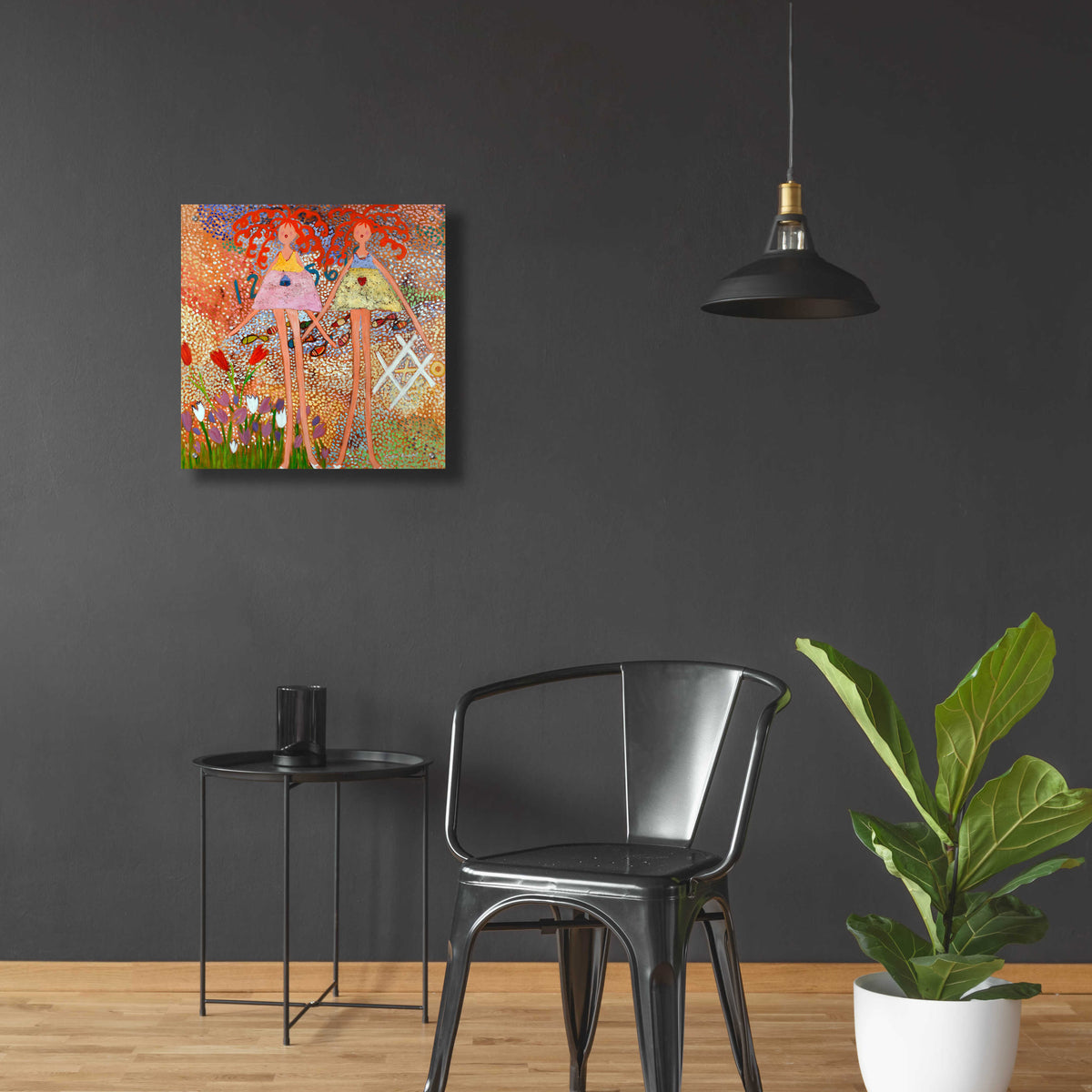 Across the Universe by Caroline Benchétrit - 24x24 acrylic wall art in a room