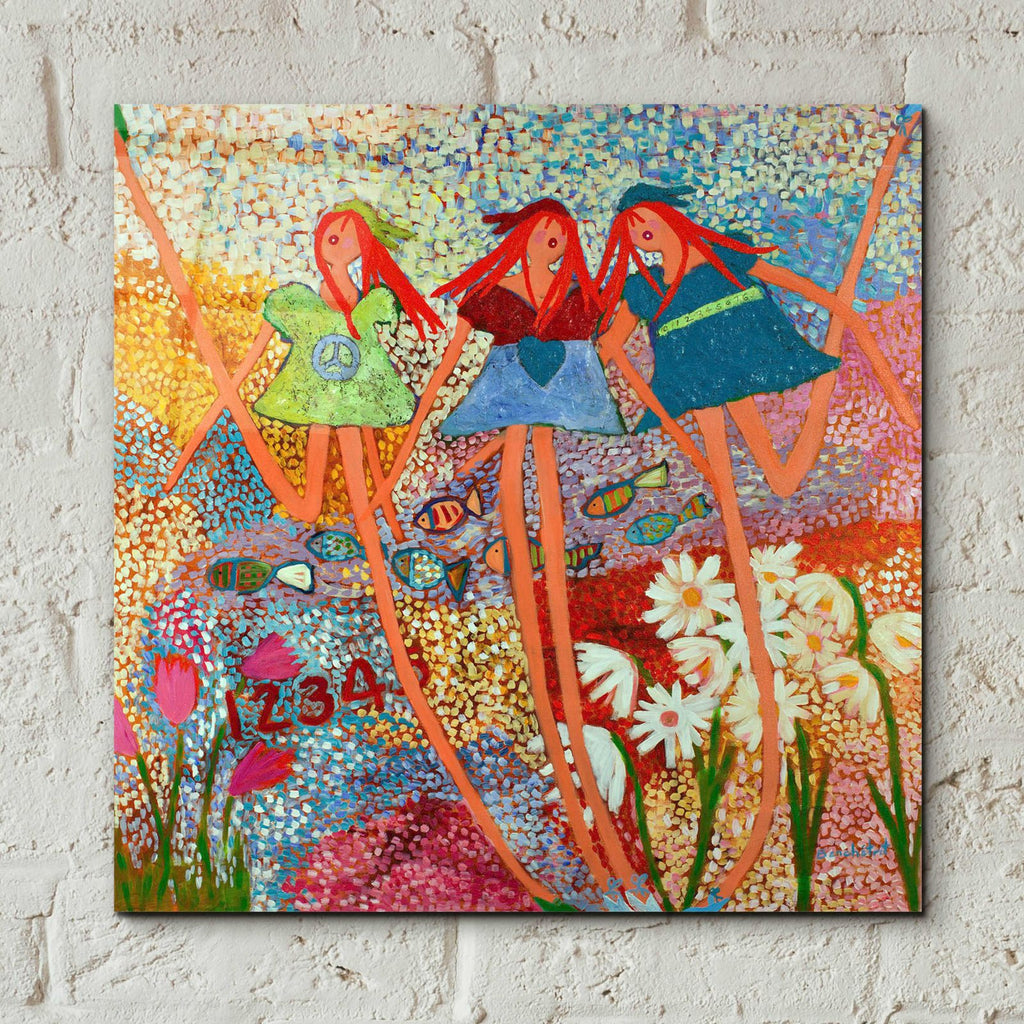 Love Is All There Is by Caroline Benchétrit - 12x12 acrylic wall art in a room