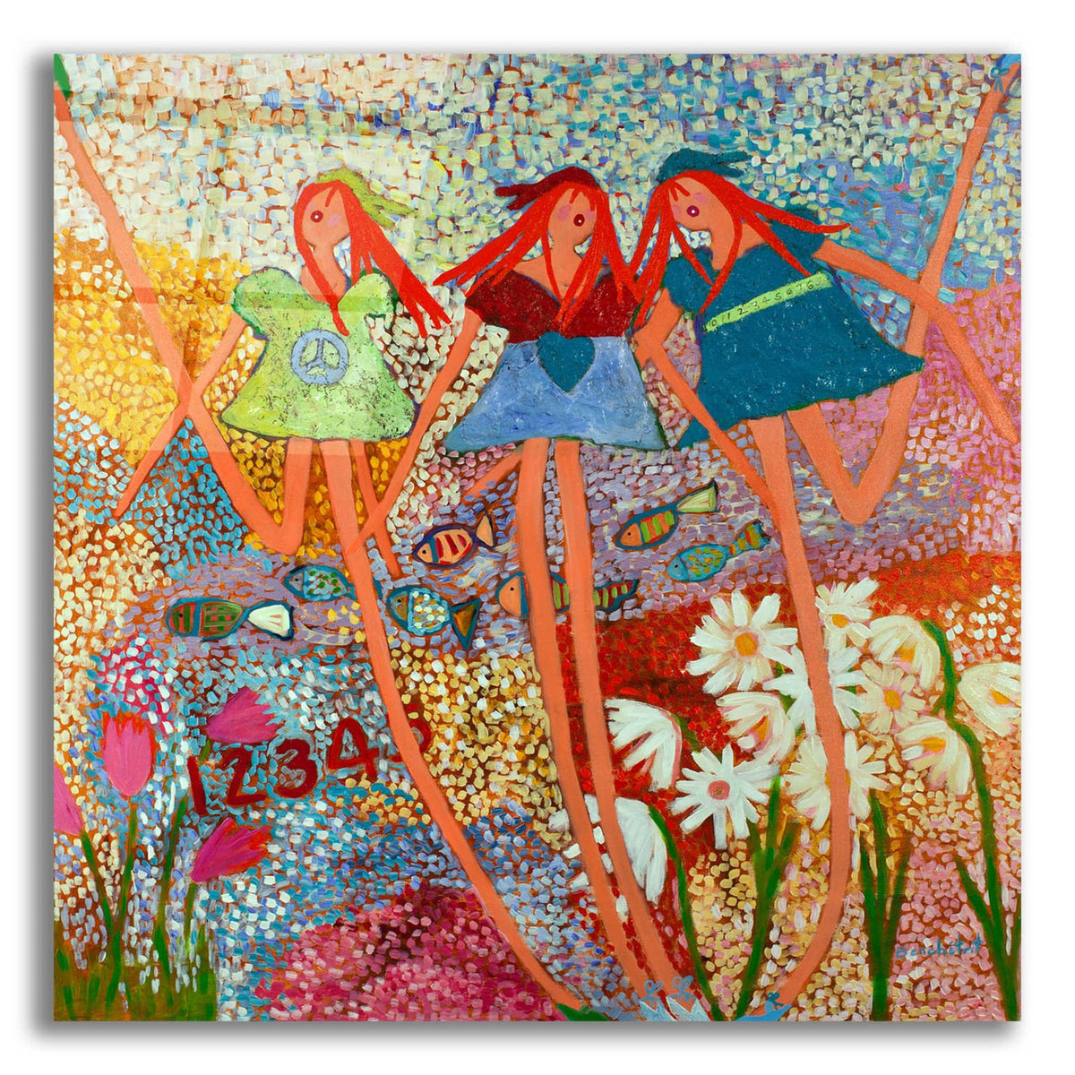 Love Is All There Is by Caroline Benchétrit acrylic glass wall art