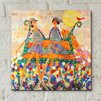 The Cardinal by Caroline Benchétrit - 12x12 acrylic wall art in a room