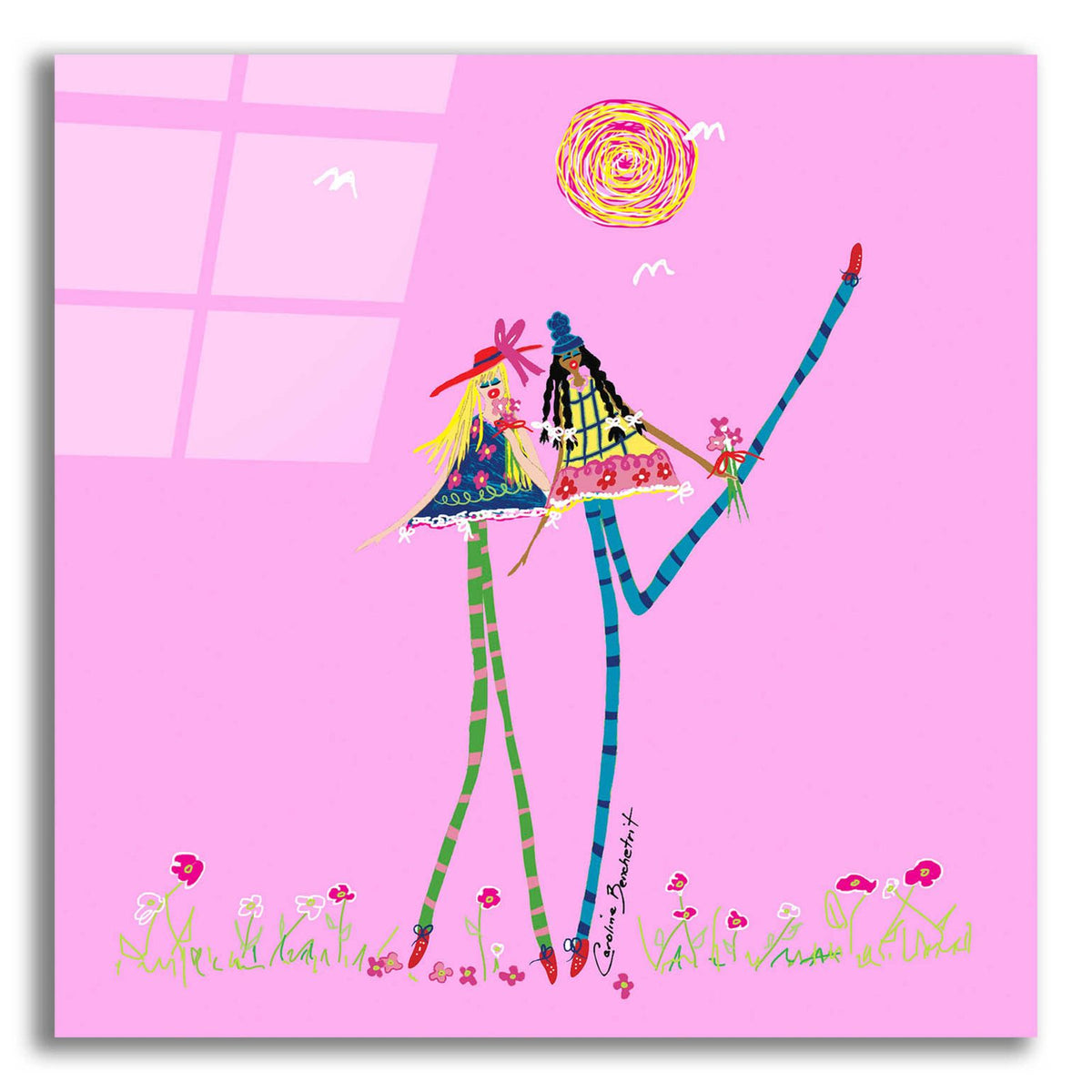 Best Friends by Caroline Benchétrit acrylic glass wall art