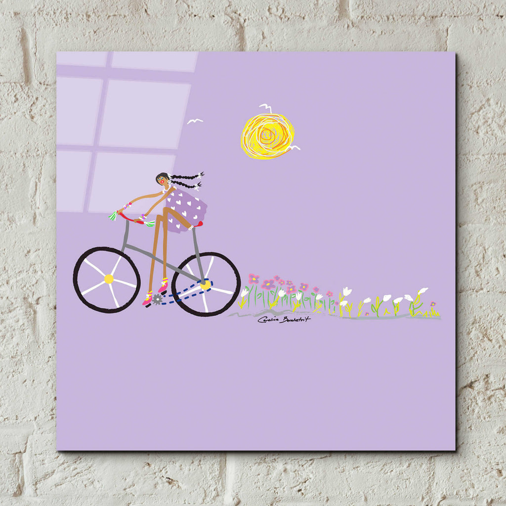 Tour de Girls 2 by Caroline Benchétrit - 12x12 acrylic wall art in a room