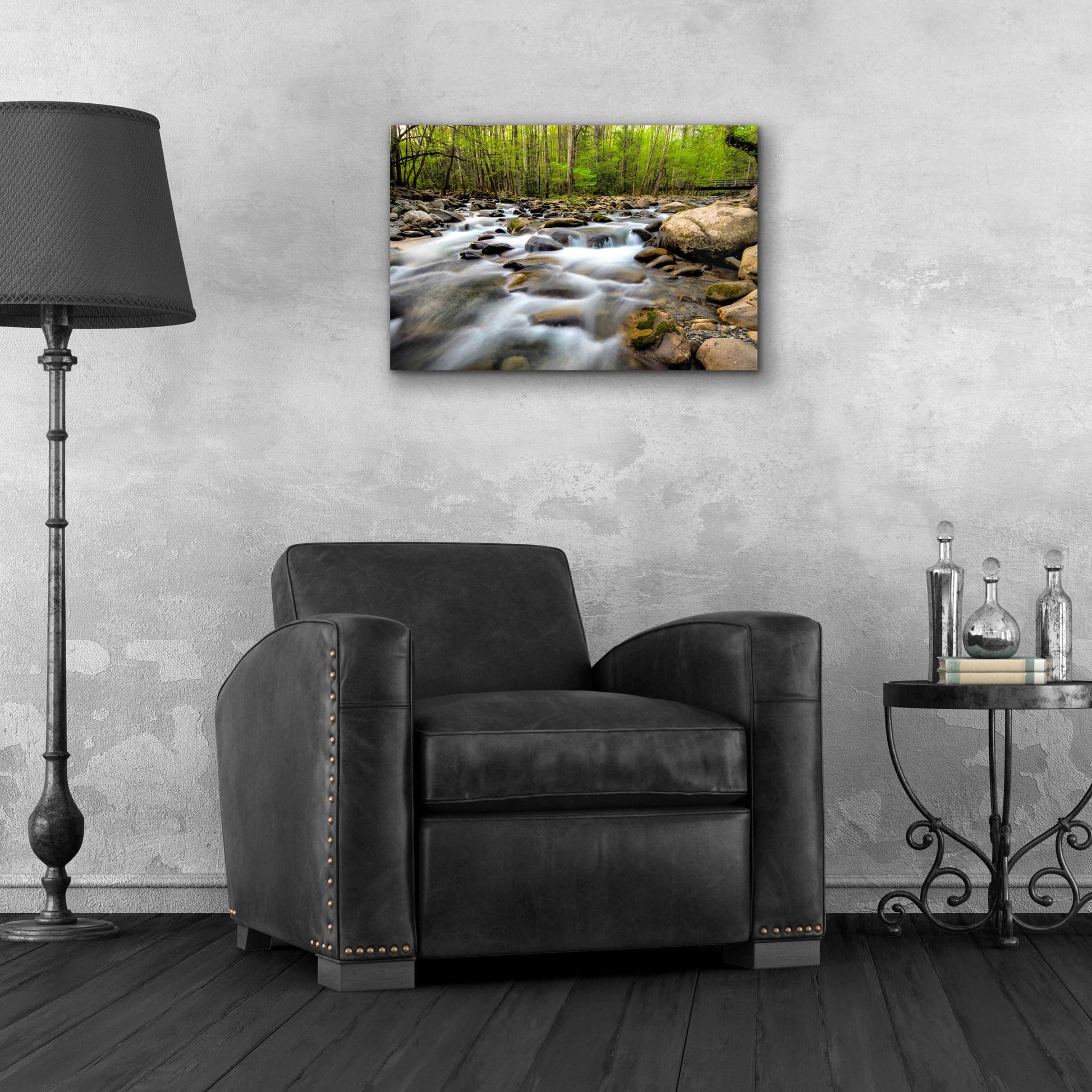 Epic Art 'Below the Bridge' by Daniel Burt Acrylic Glass Wall Art,24x16