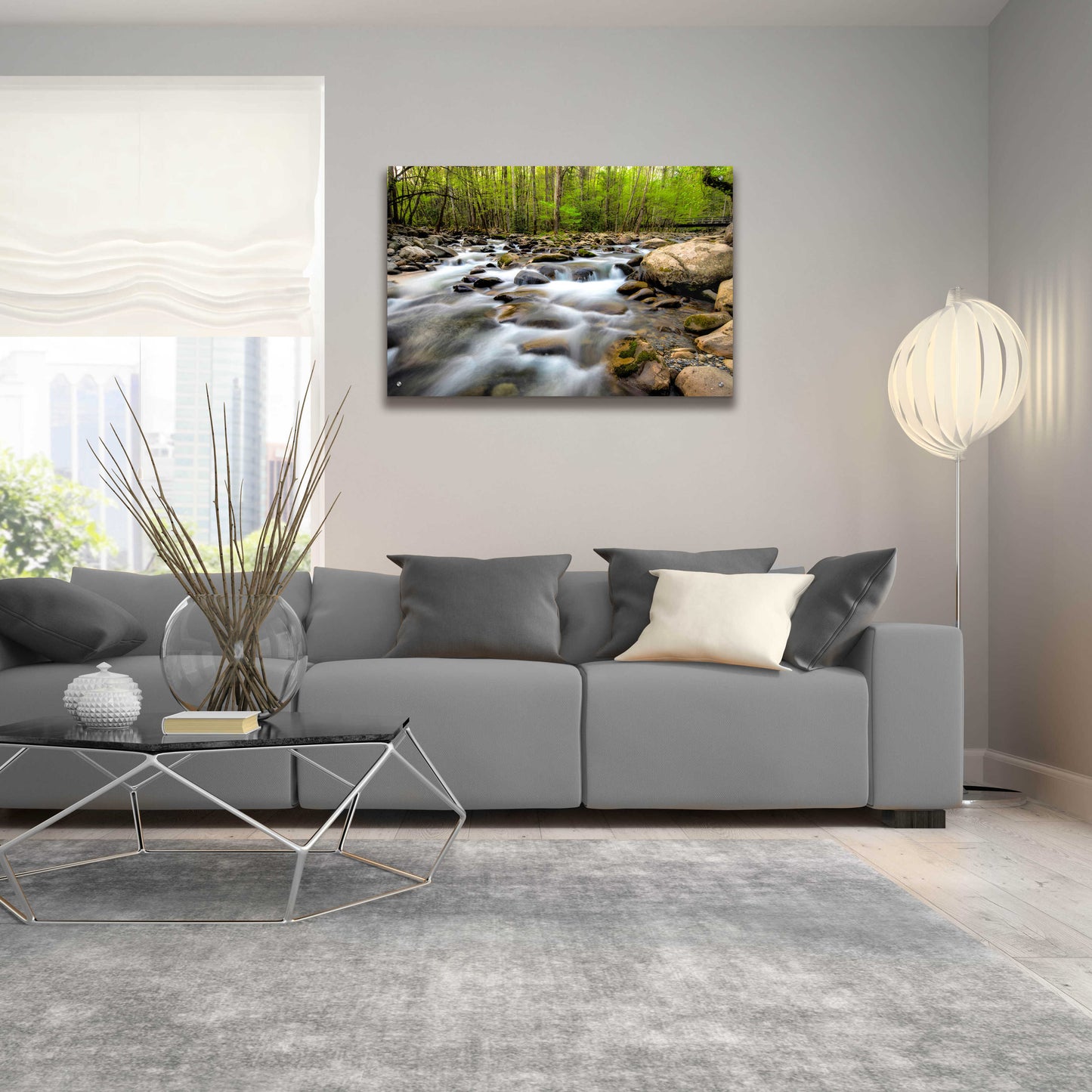 Epic Art 'Below the Bridge' by Daniel Burt Acrylic Glass Wall Art,36x24