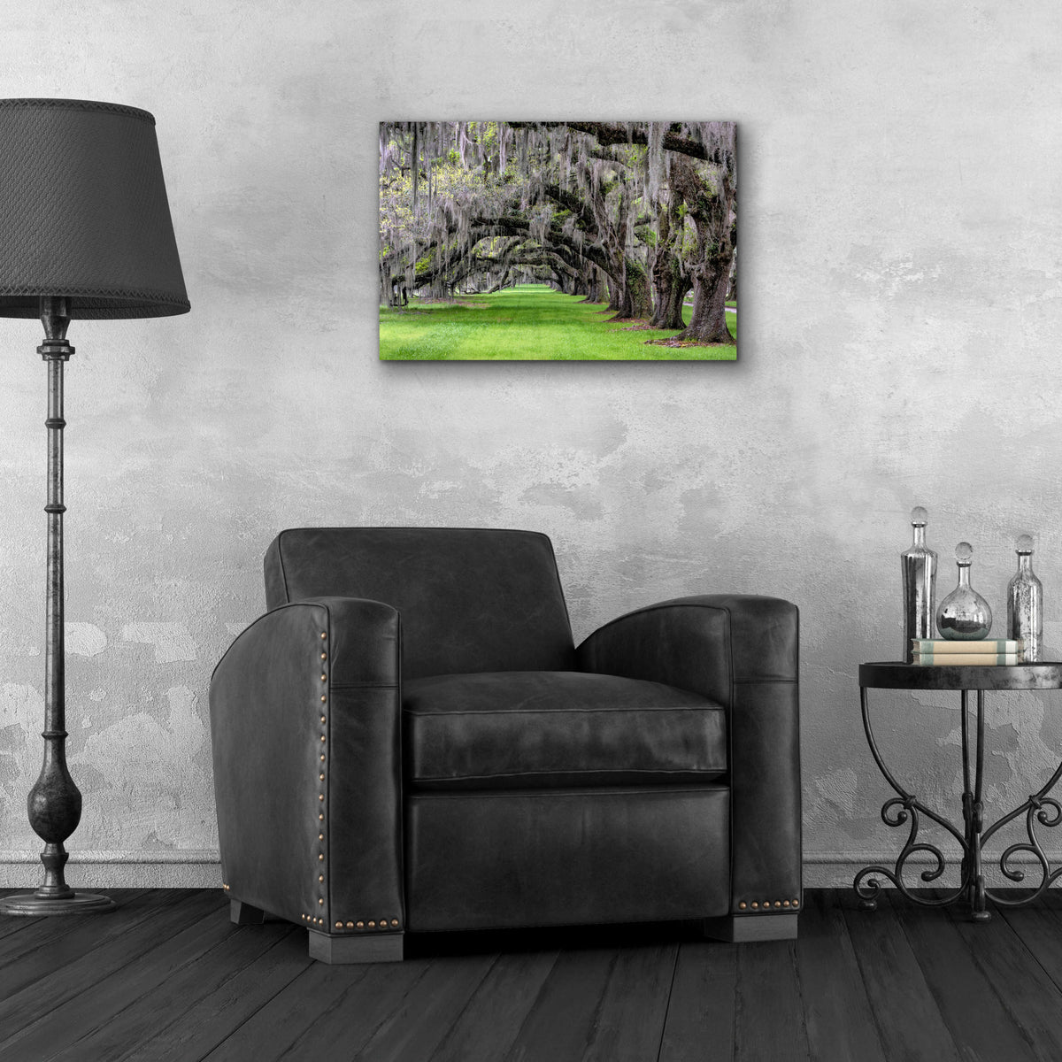 Epic Art 'Hanging to the Left' by Daniel Burt Acrylic Glass Wall Art,24x16