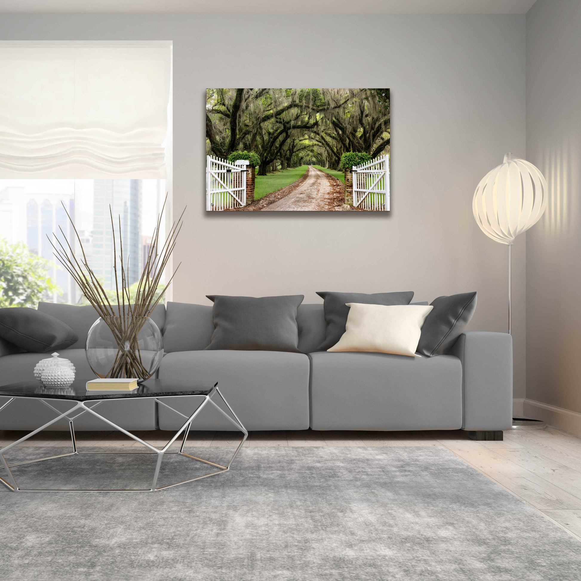 Epic Art 'Plantation Road' by Daniel Burt Acrylic Glass Wall Art,36x24